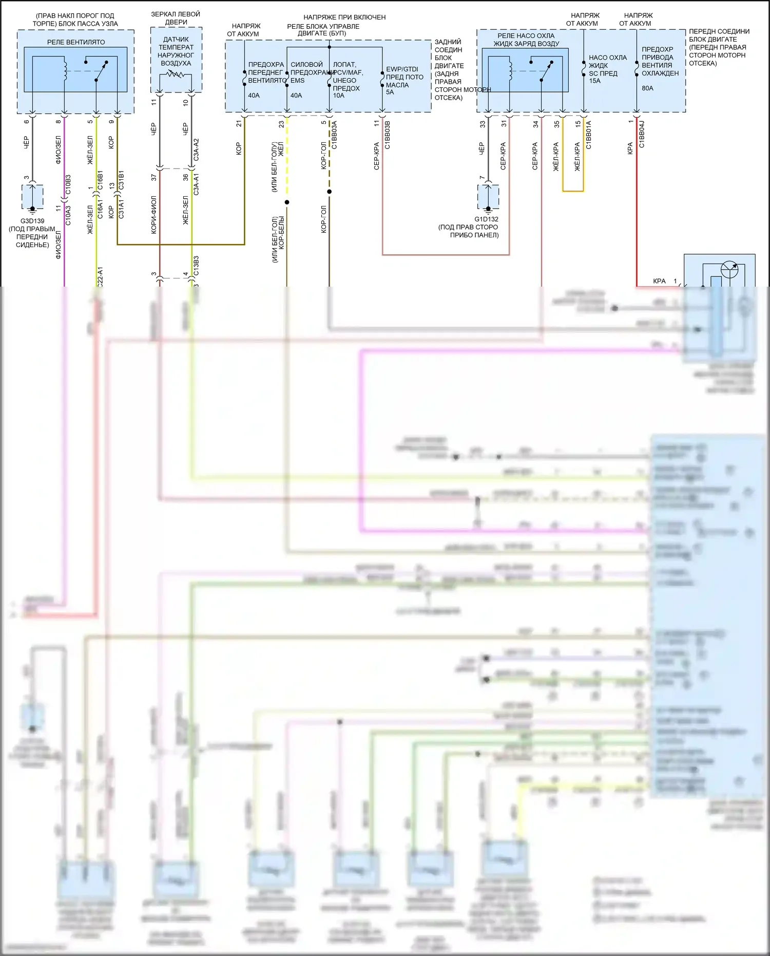 XE Jaguar I (2015-2019): Электросхема климат контроля (4 из 4) 