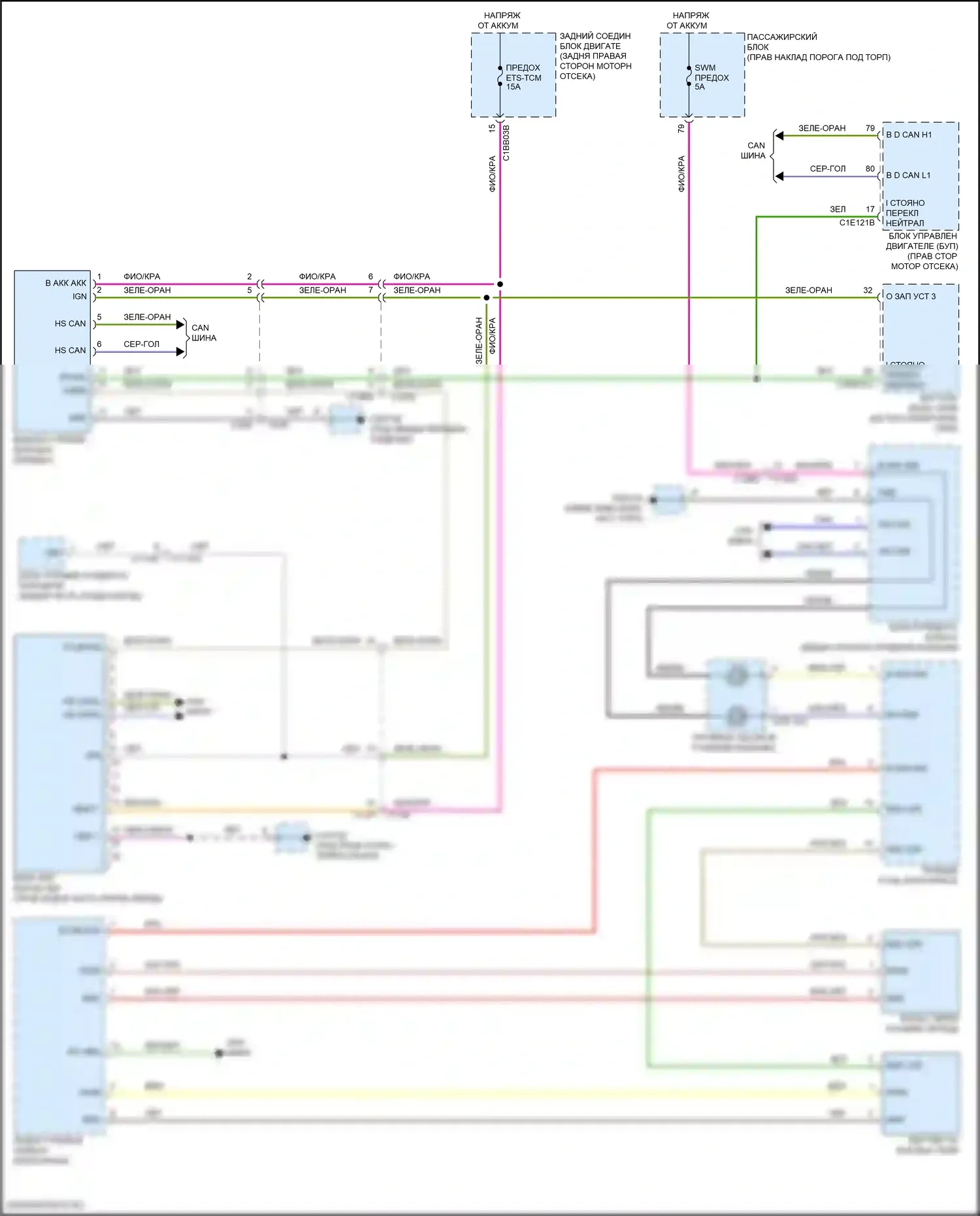 XE Jaguar I (2015-2019): 3.0l sc, электросхема автоматической коробки передач 