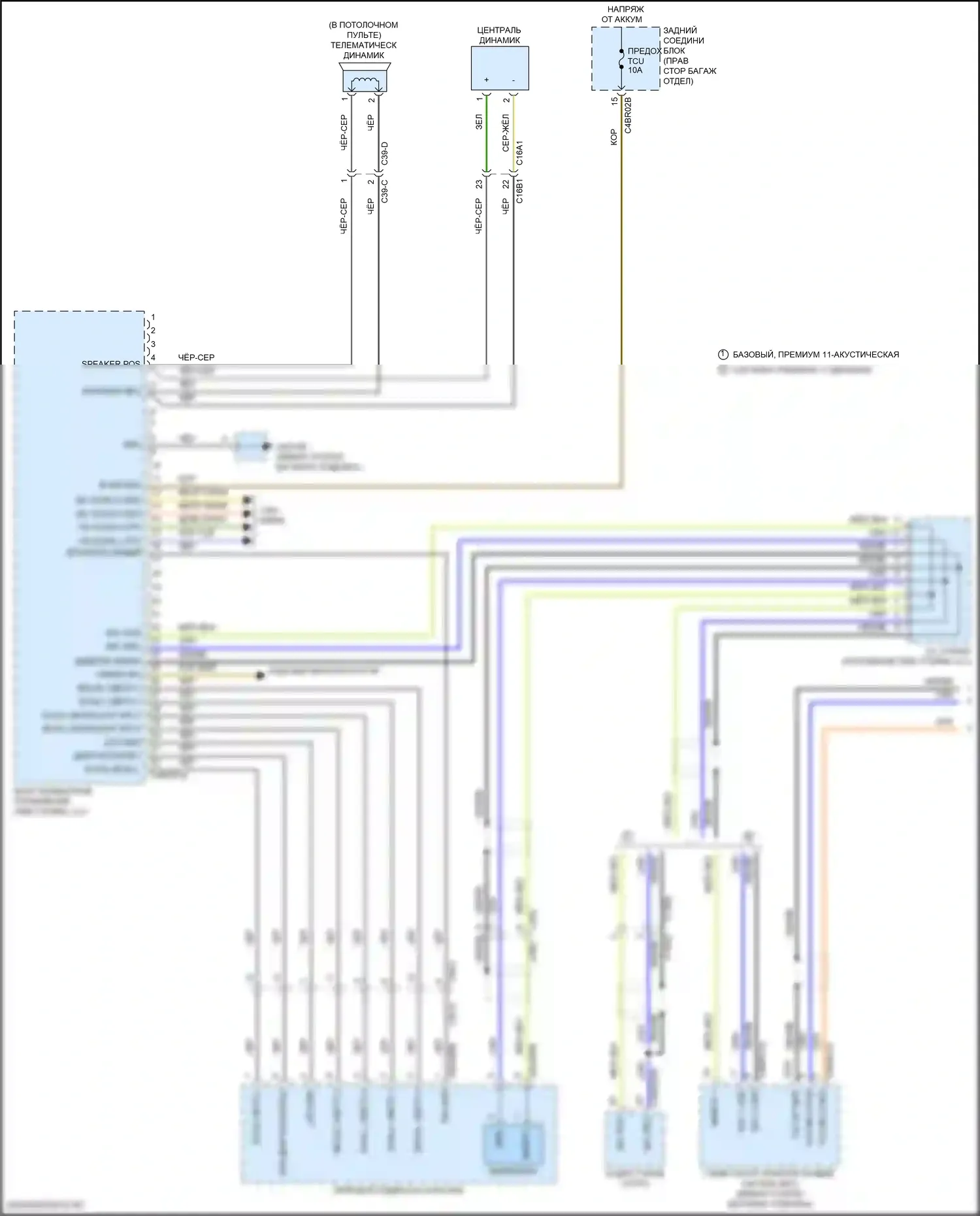 XE Jaguar I (2015-2019): Электросхема телематики (1 из 2) 