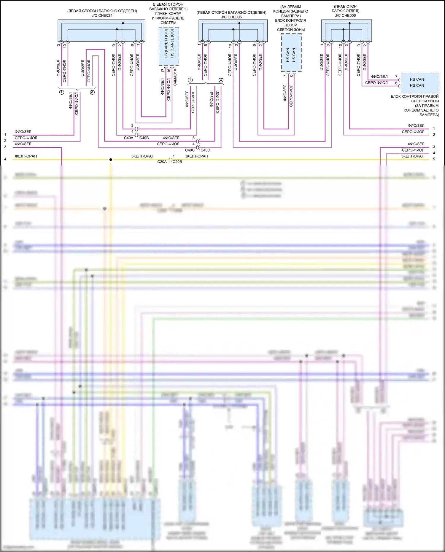 XF Jaguar II (2015-2020): Can шина электросхема (2 из 7) 