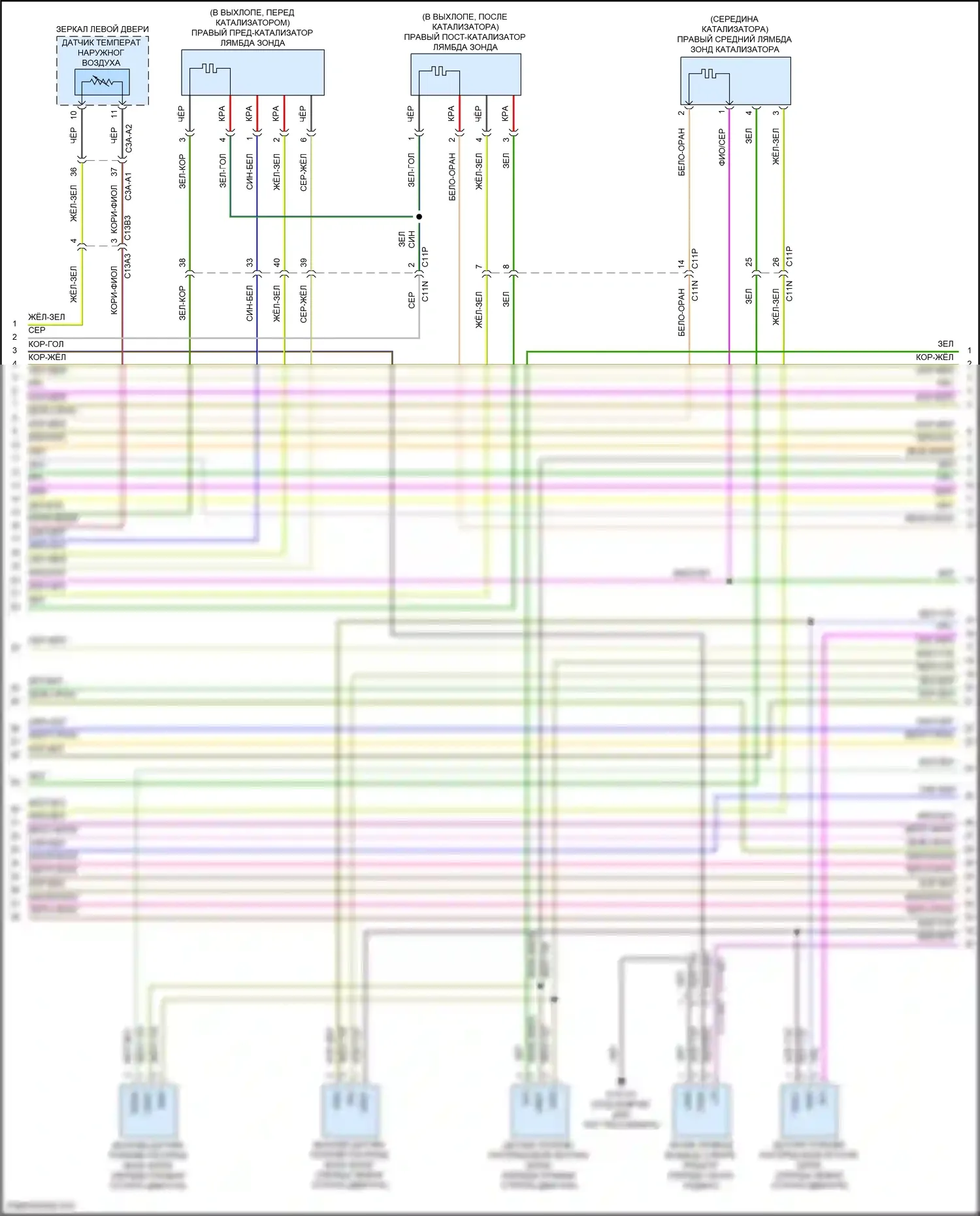 XF Jaguar II (2015-2020): Электросхема двигателя 3.0l sc (3 из 9) 