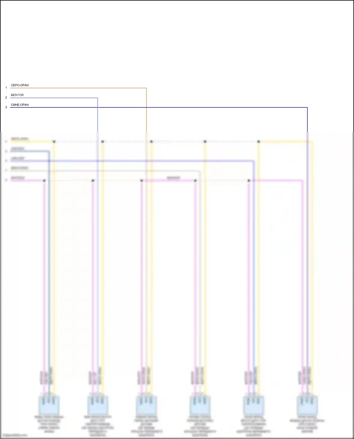 XF Jaguar II (2015-2020): Электросхема парктроника (2 из 2) 