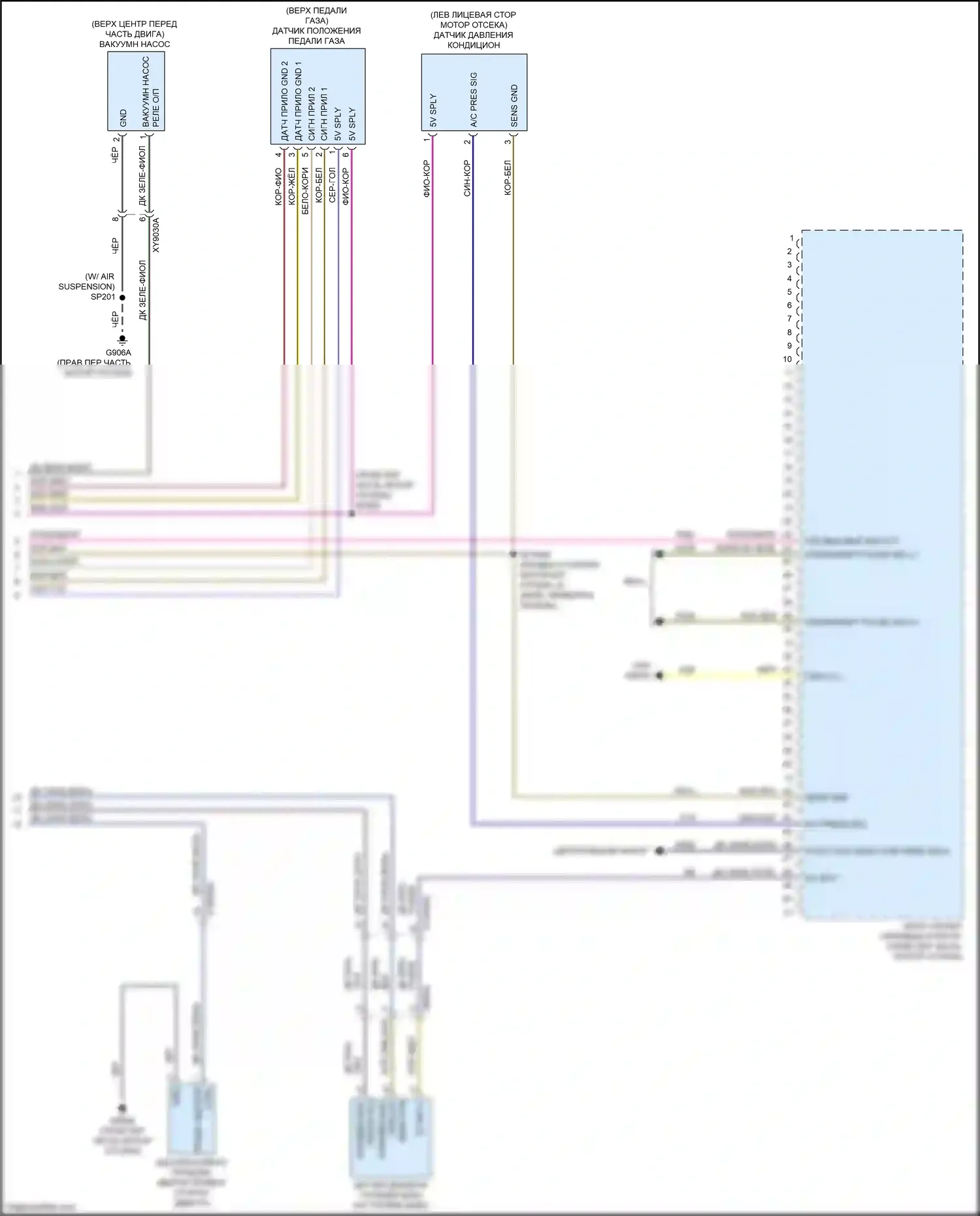 Cherokee Jeep V рестайлинг (2018-2024): Электросхема двигателя 3.6л (5 из 5) 