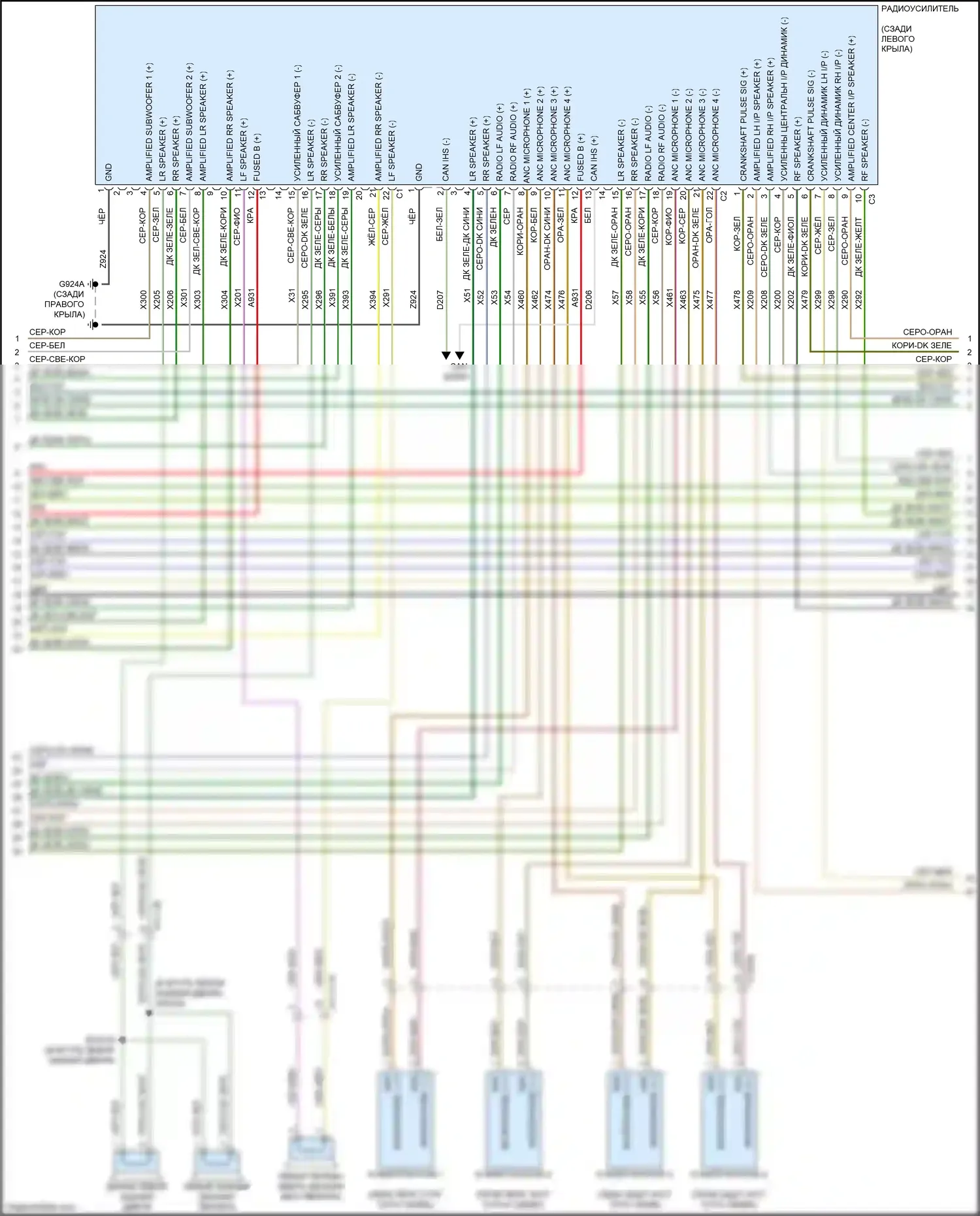 Cherokee Jeep V рестайлинг (2018-2024): Электросхема радиосвязи, премиум 2 (2 из 5) 