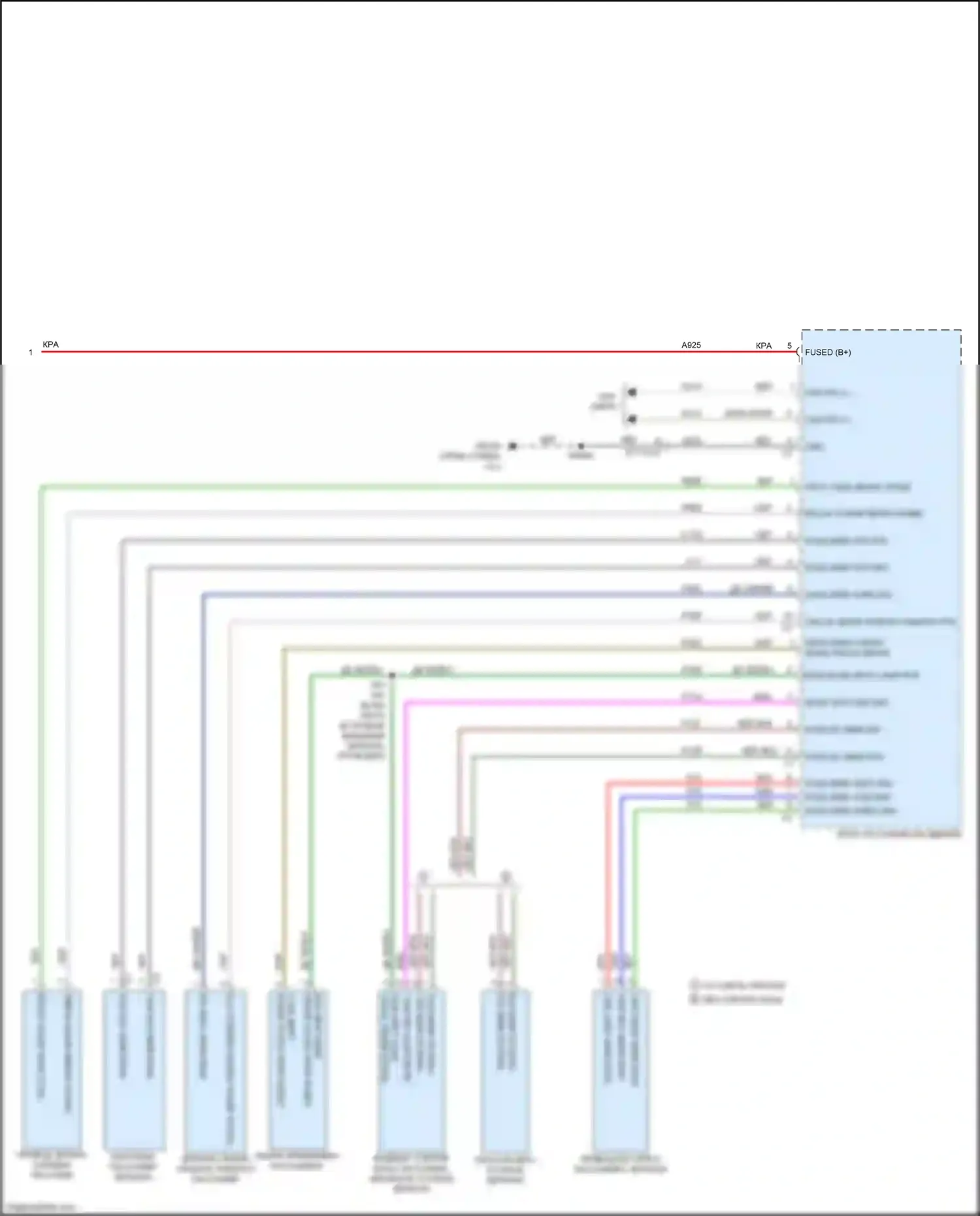 Cherokee Jeep V рестайлинг (2018-2024): Управление зеркалами заднего вида электросхема, премиум-класса (2 из 2) 