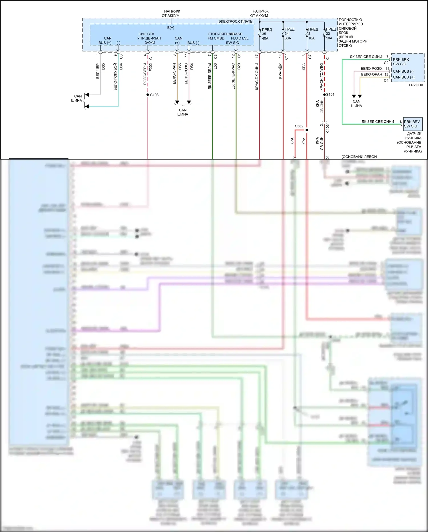 Compass Jeep I рестайлинг (2010-2013): Антиблокировочная система abs электросхема 
