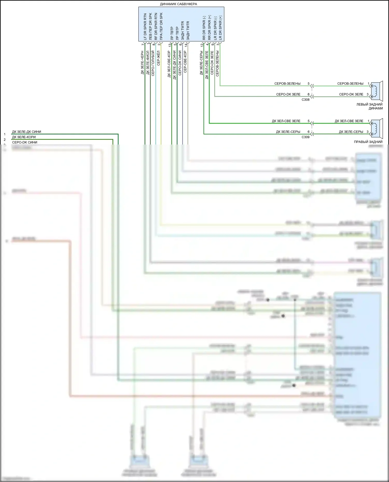 Compass Jeep I рестайлинг (2010-2013): Электросхема радиосвязи, премиум (2 из 2) 