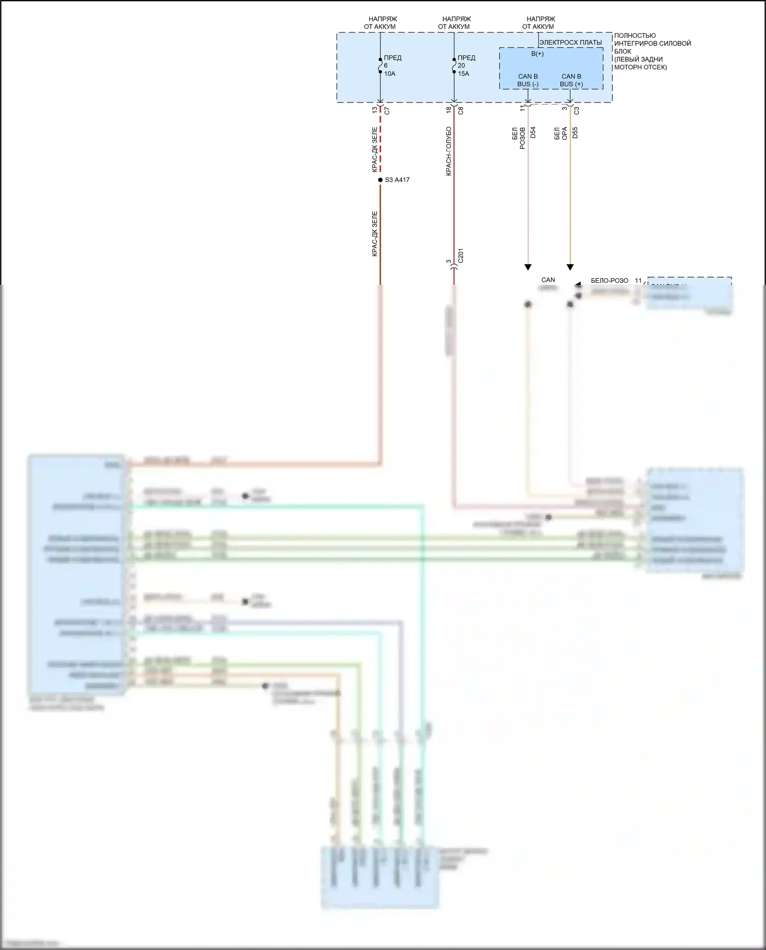 Compass Jeep I рестайлинг (2010-2013): Электросхема навигации 