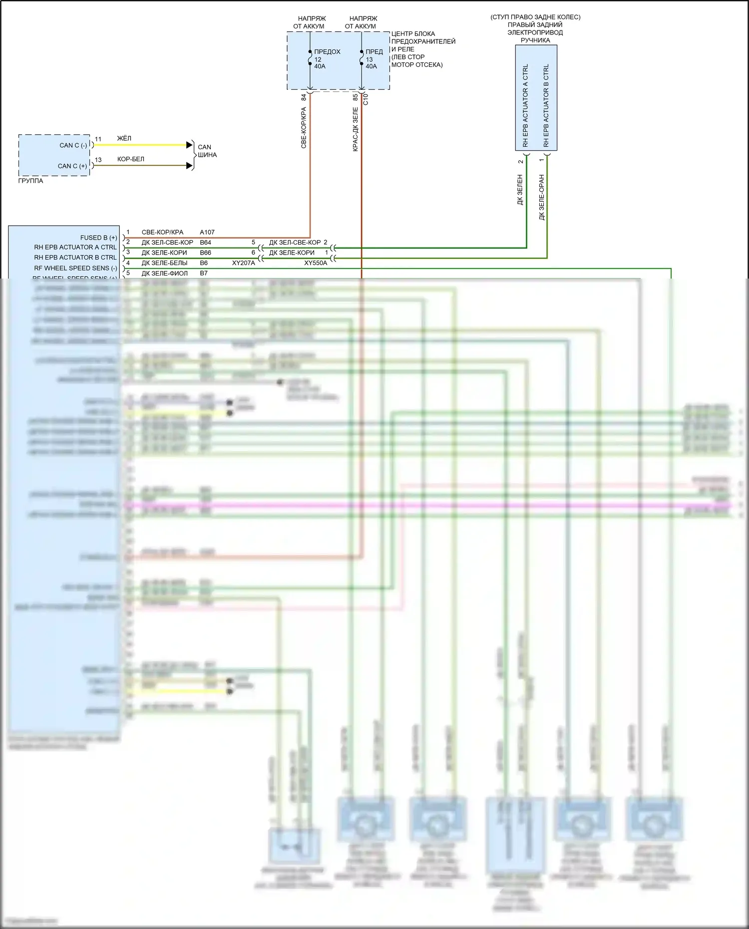 Compass Jeep II рестайлинг (2020-2024): Антиблокировочная система abs электросхема, nhm (1 из 2) 