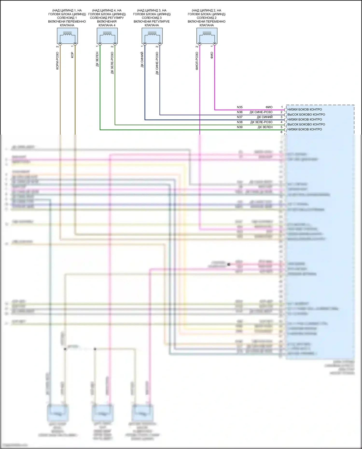 Compass Jeep II рестайлинг (2020-2024): Электросхема двигателя 2.4л (6 из 6) 