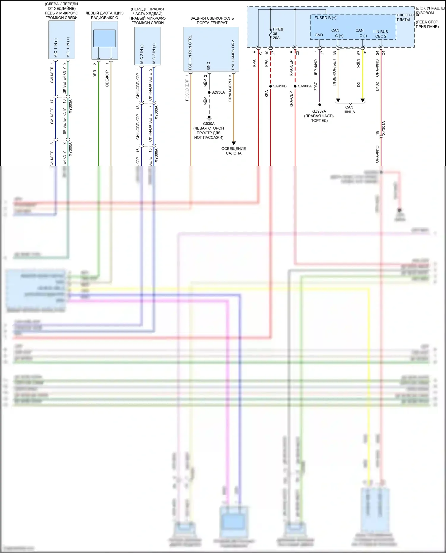 Compass Jeep II рестайлинг (2020-2024): Электросхема навигации, премиум (2 из 3) 