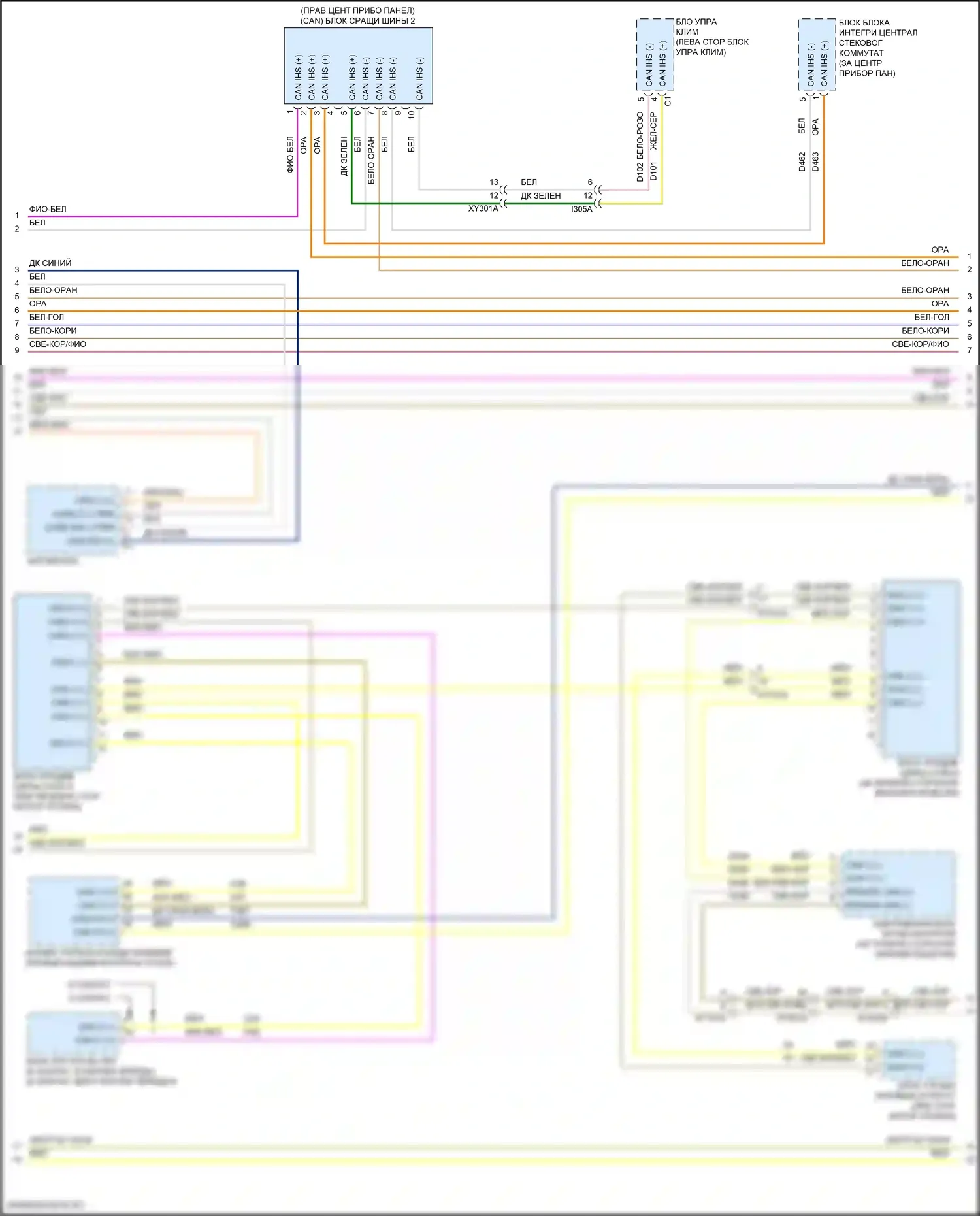 Compass Jeep II (2016-2022): Can шина электросхема (3 из 5) 