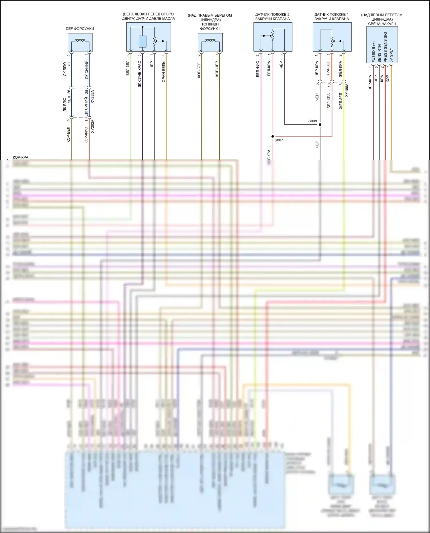 Gladiator Jeep JT (2019-2023): Электросхема двигателя 3.0л турбодизеля (9 из 10) 
