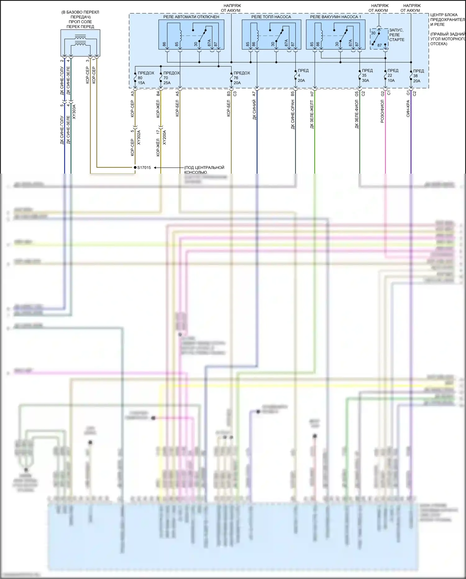 Gladiator Jeep JT (2019-2023): Электросхема двигателя 3.6л (5 из 6) 