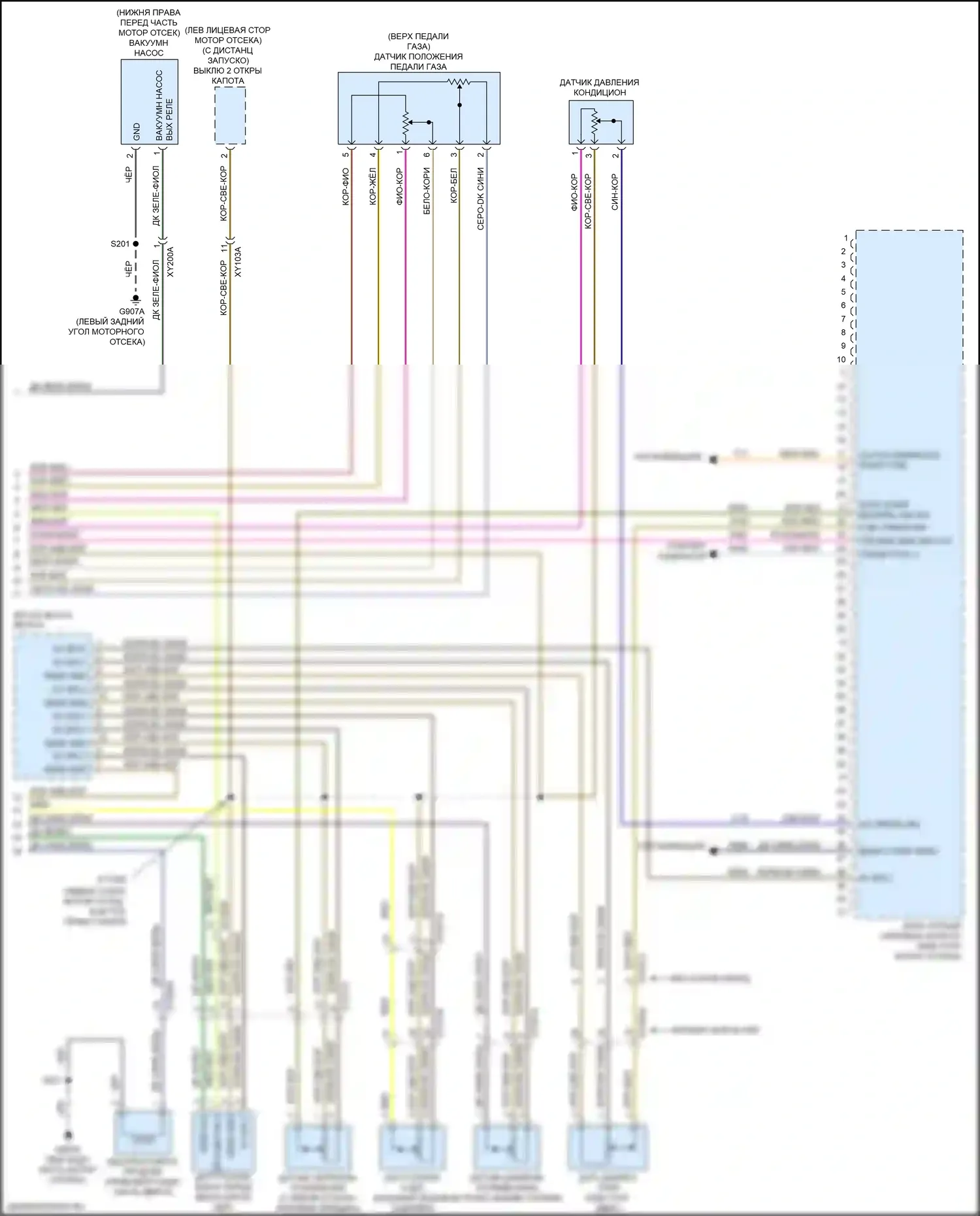 Gladiator Jeep JT (2019-2023): Электросхема двигателя 3.6л (6 из 6) 