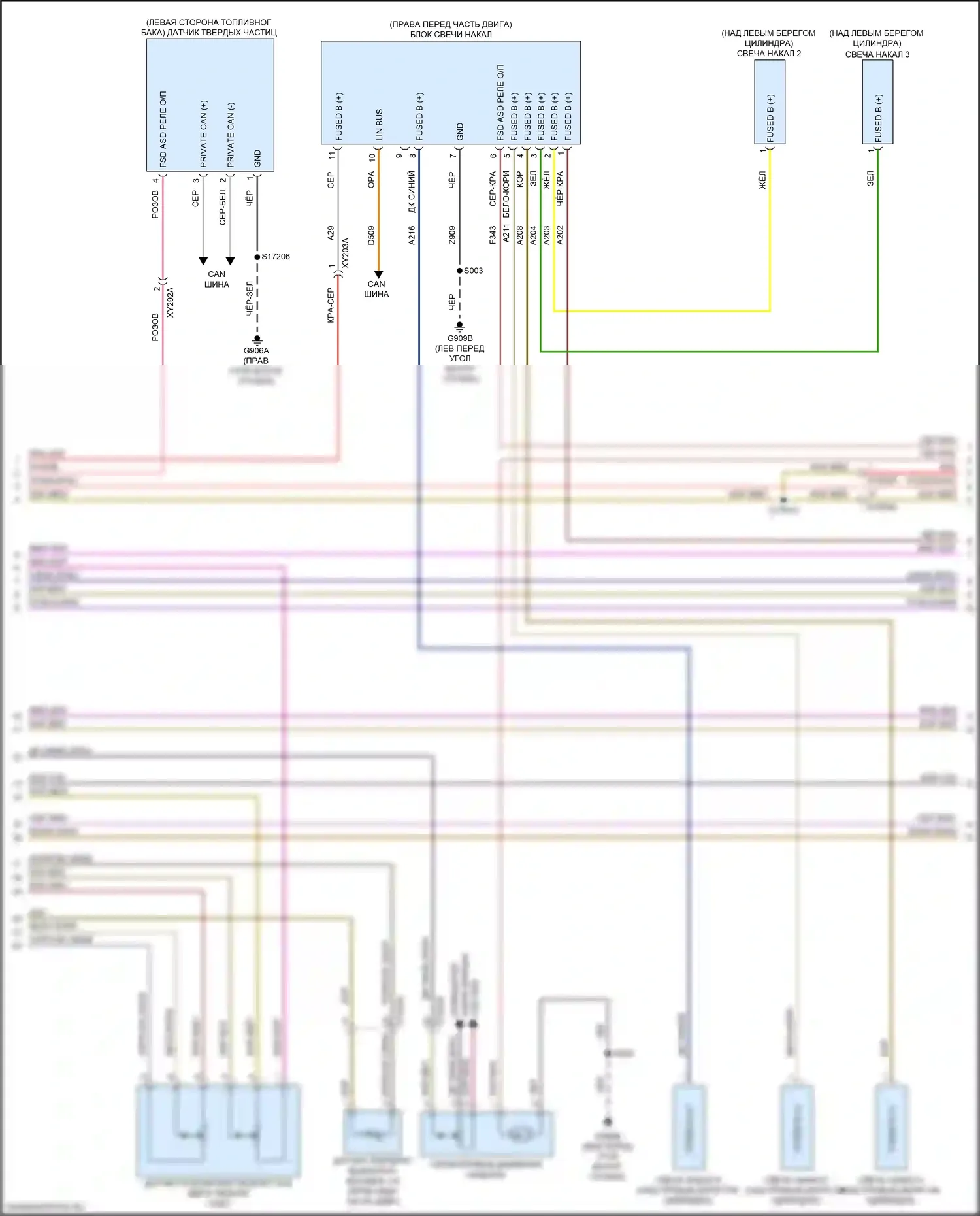 Gladiator Jeep JT (2019-2023): Электросхема двигателя 3,0л турбодизеля (2 из 10) 