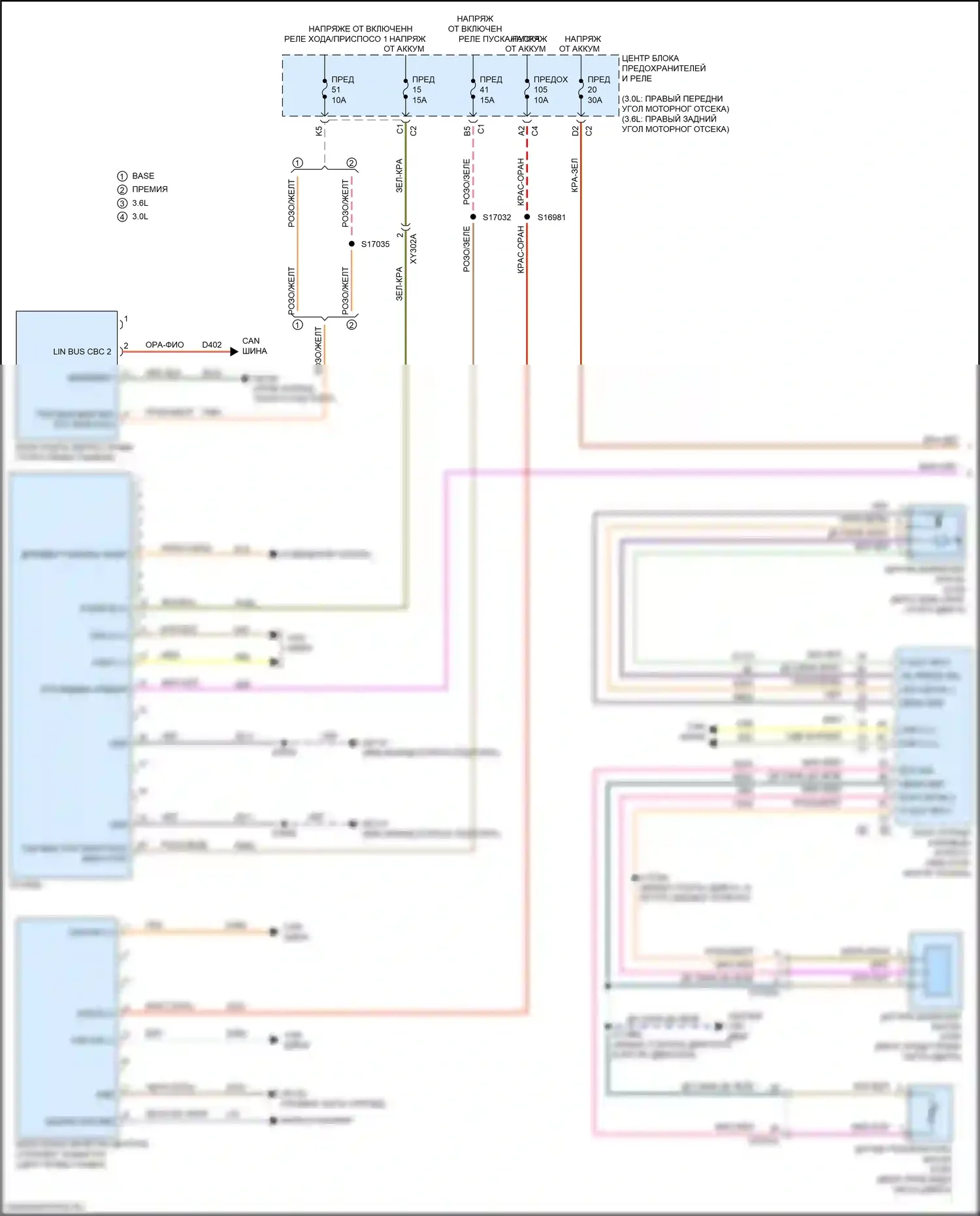 Gladiator Jeep JT (2019-2023): Электросхема приборной панели (1 из 2) 