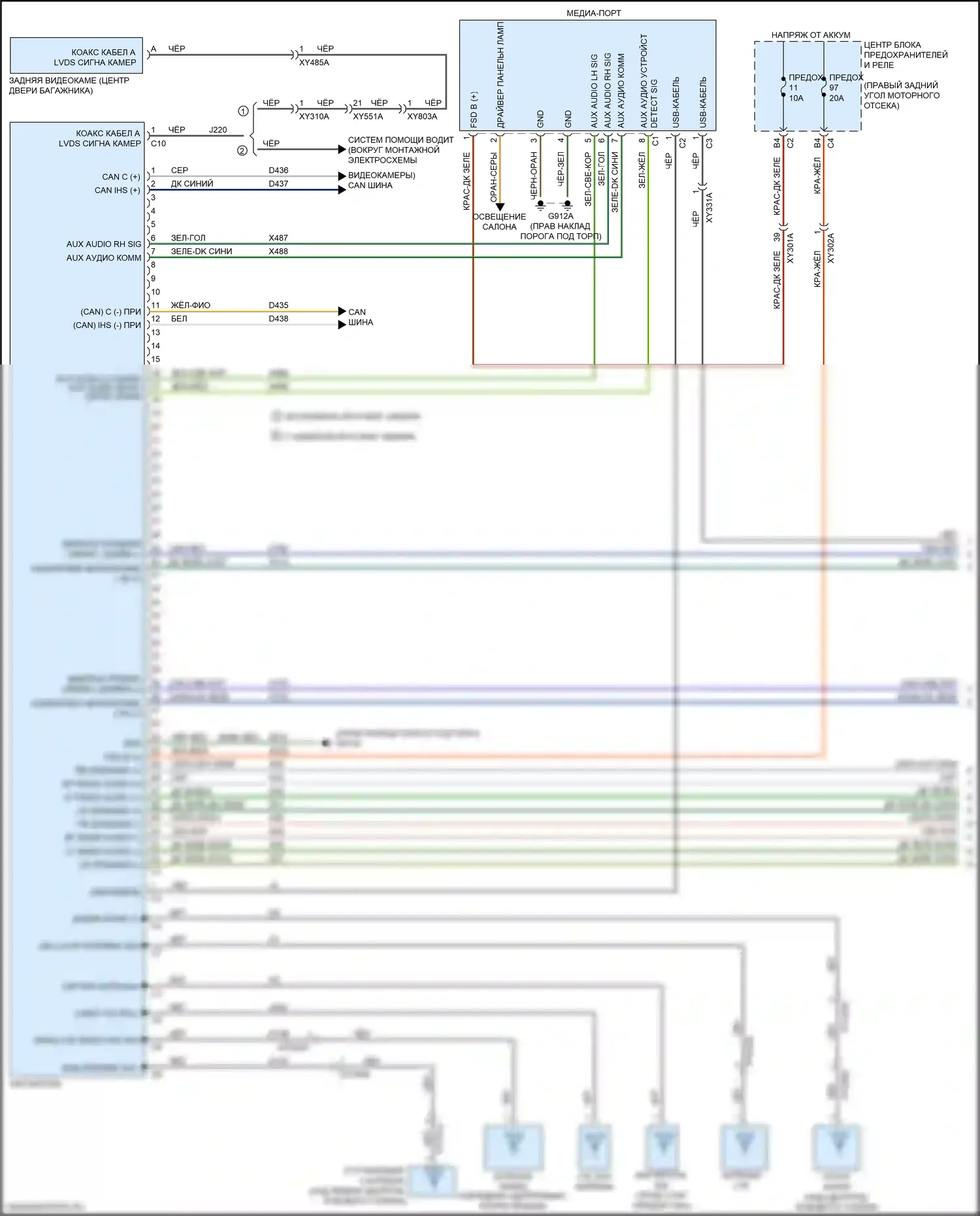 Gladiator Jeep JT (2019-2023): Электросхема навигации, премиум (1 из 3) 