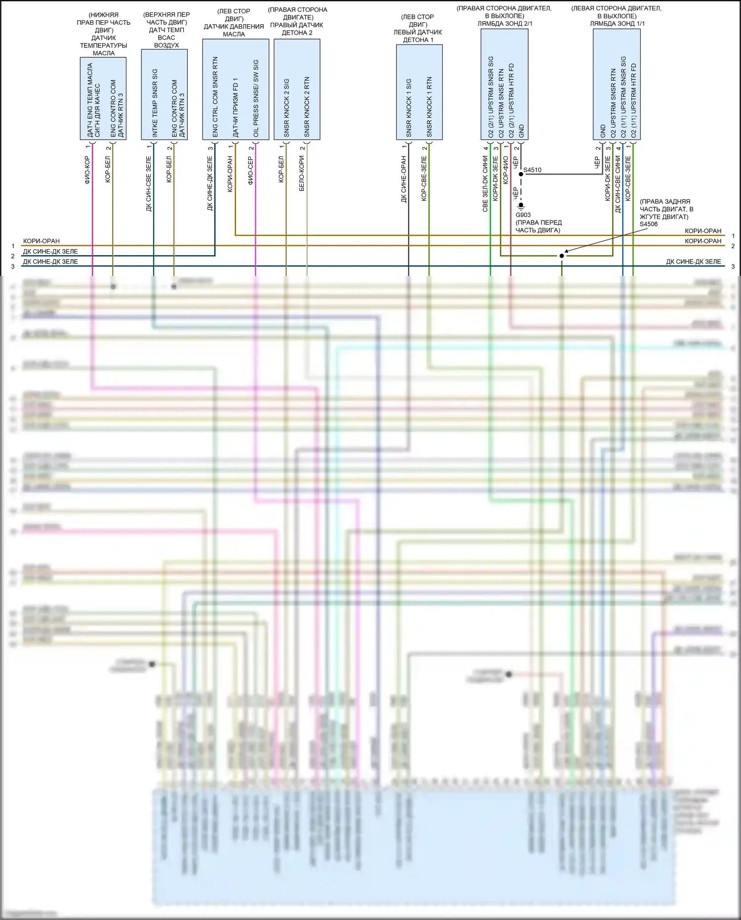 Grand Cherokee Jeep WK2 (2010-2013): Электросхема двигателя 6.4l (4 из 5) 