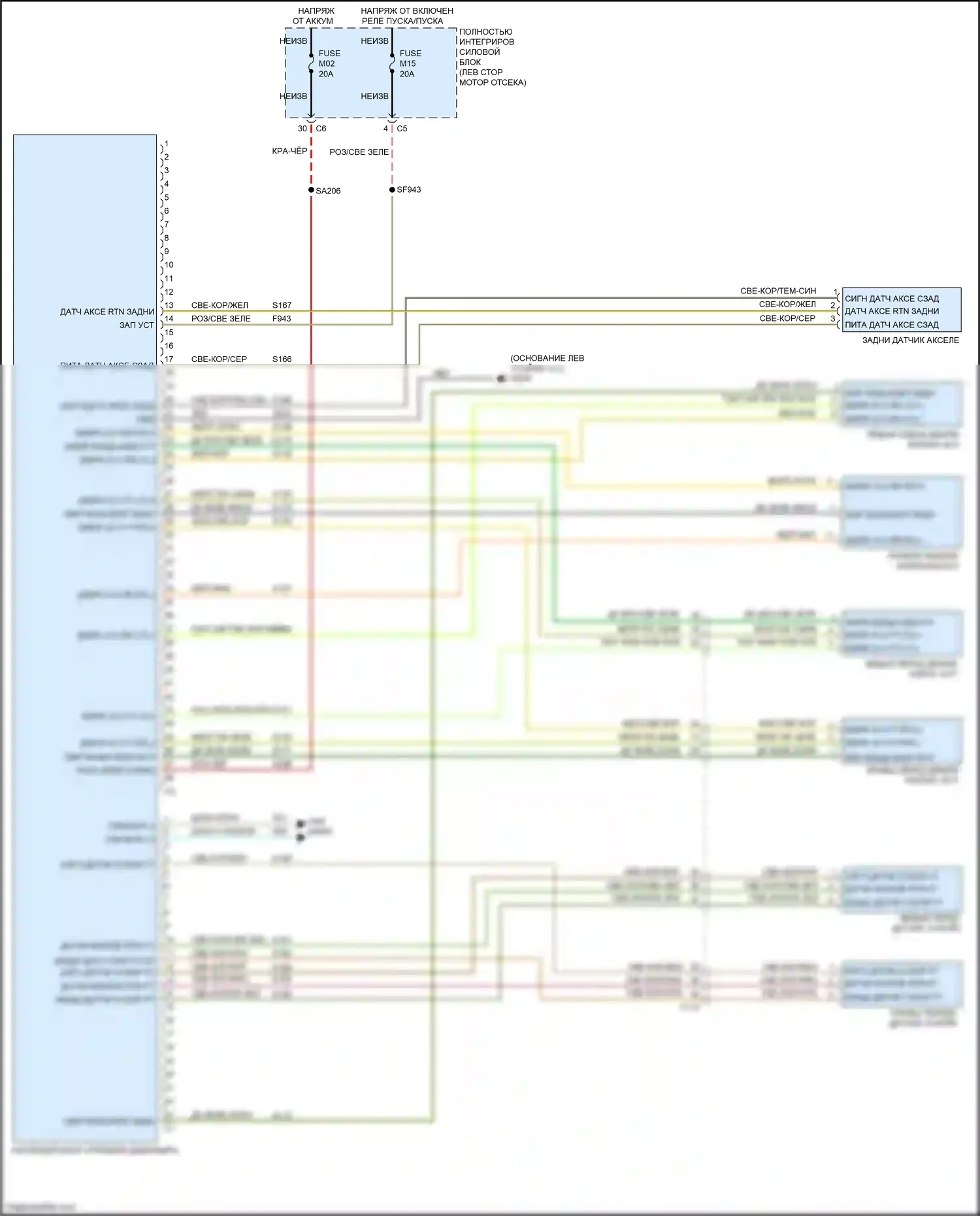 Grand Cherokee Jeep WK2 (2010-2013): 6.4l, электросхема электронной подвески 