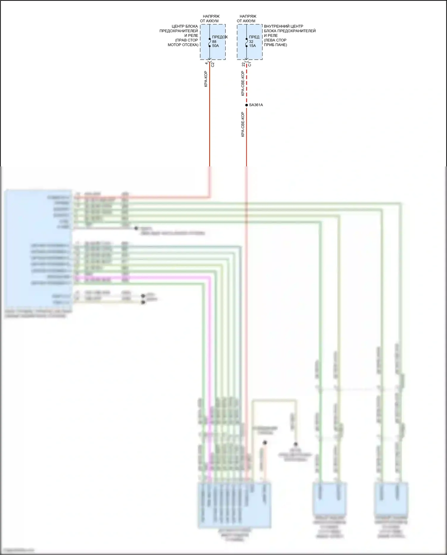 Grand Cherokee Jeep WL (2021-2024): Электросхема растормаживания стояночного тормоза 