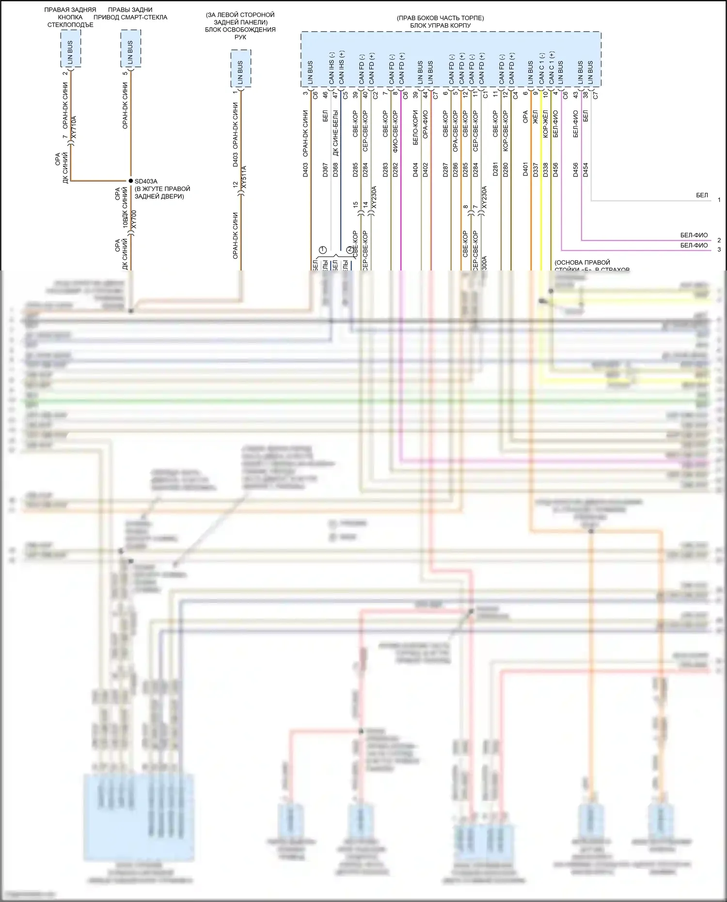 Grand Cherokee Jeep WL (2021-2024): Can шина электросхема (2 из 10) 