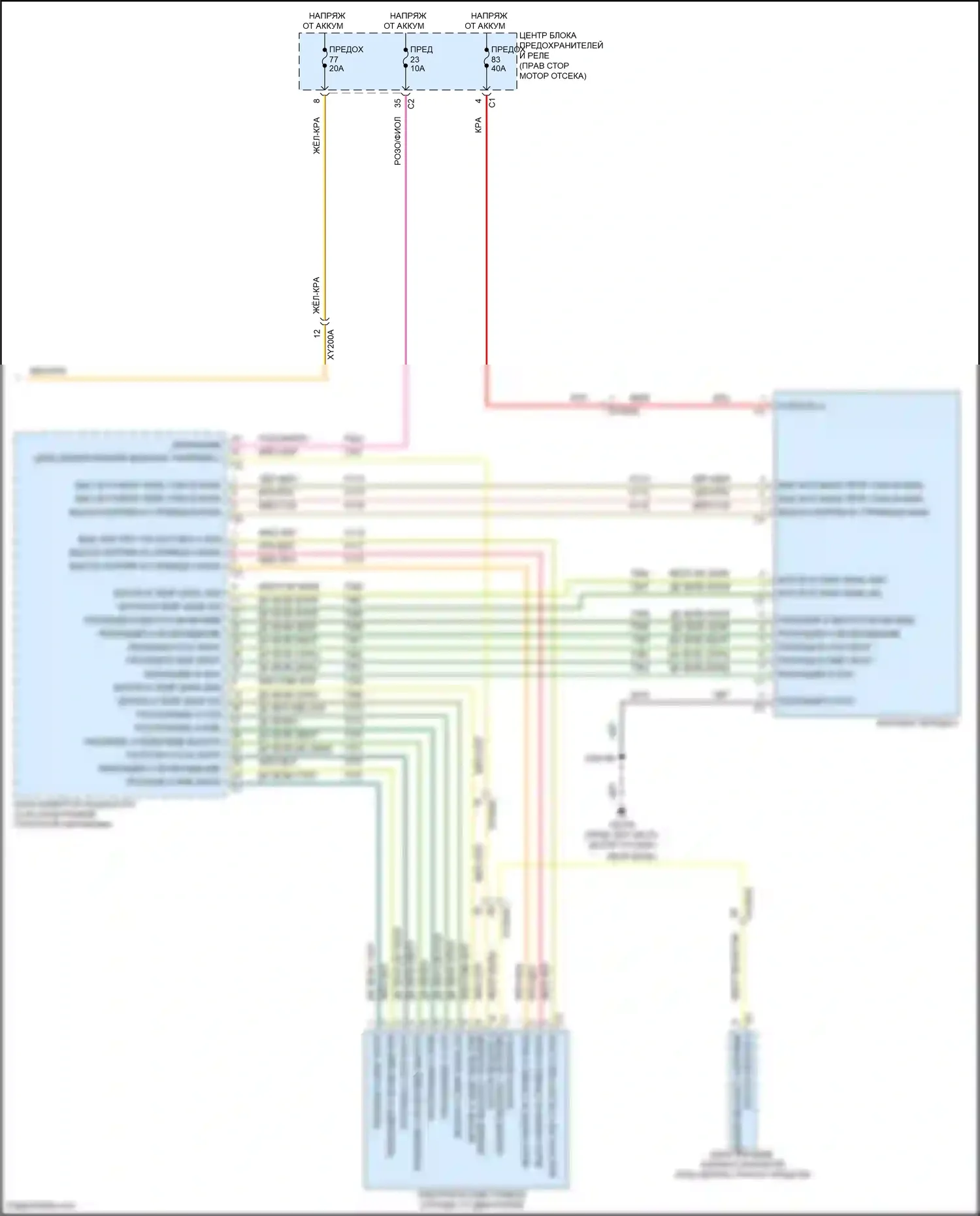 Grand Cherokee Jeep WL (2021-2024): Электросхема автоматической коробки передач (2 из 2) 