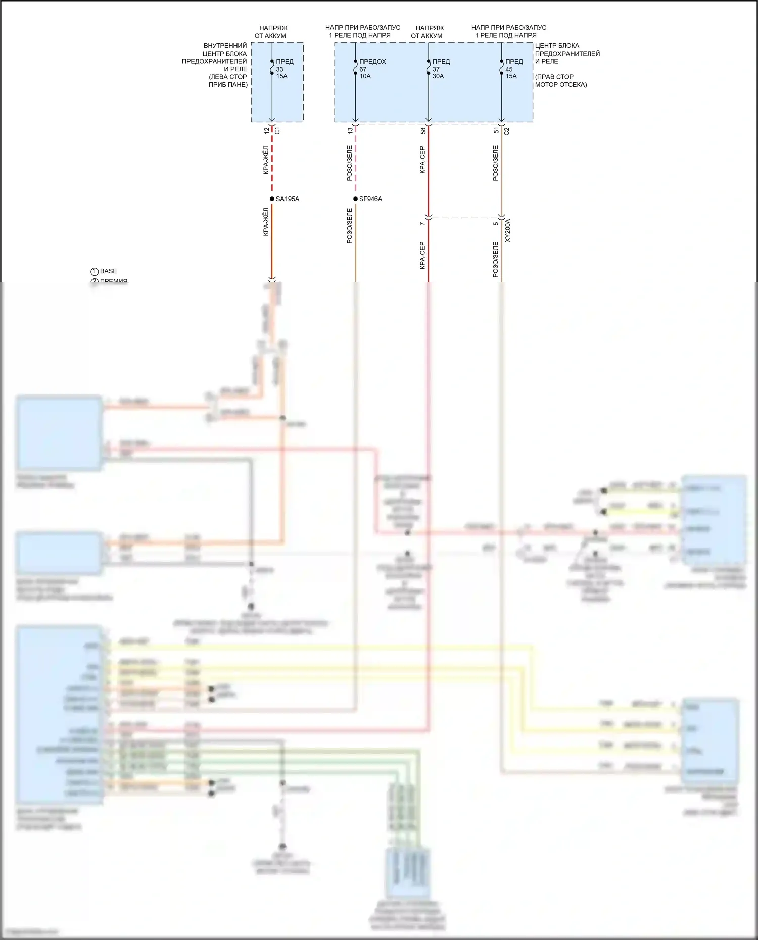 Grand Cherokee Jeep WL (2021-2024): Электросхема раздаточной коробки 