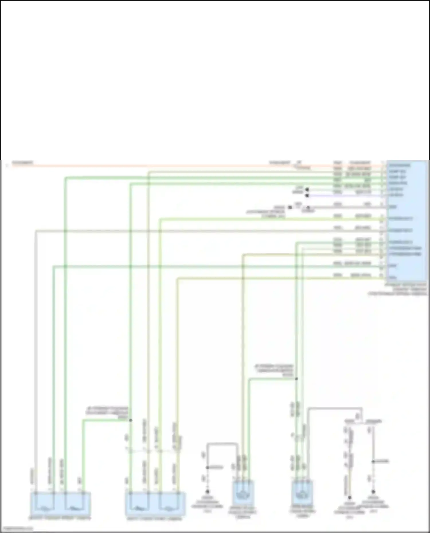 Grand Cherokee Jeep WL (2021-2024): Электросхема обогреваемых сидений, с вентиляцией (2 из 2) 