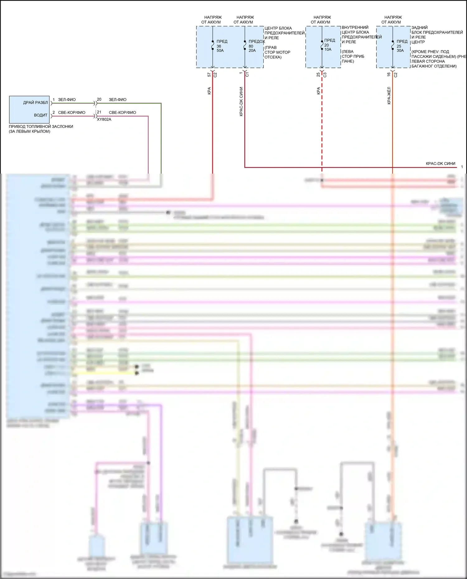Grand Cherokee Jeep WL (2021-2024): Электросхема защиты от взлома (1 из 3) 