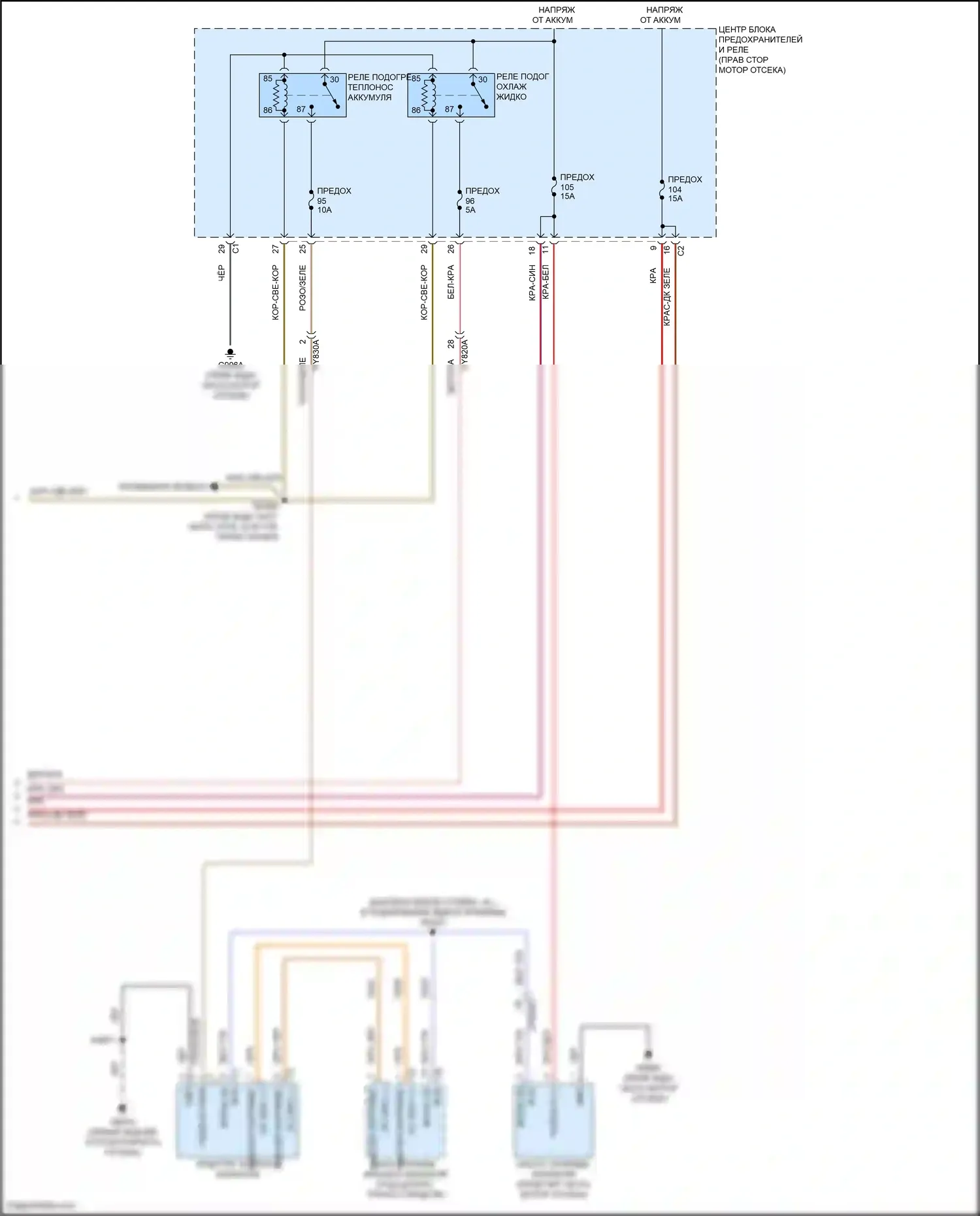 Grand Cherokee Jeep WL (2021-2024): Электросхема вентилятора охлаждения (3 из 3) 