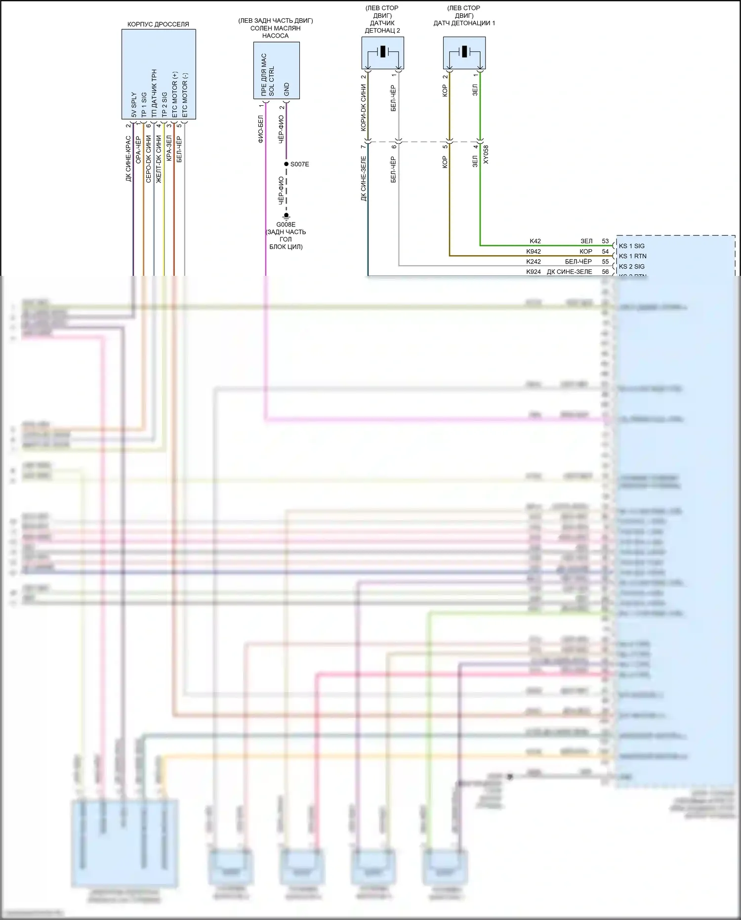 Renegade Jeep I рестайлинг (2018-2024): Электросхема двигателя 1.3л турбо (6 из 6) 