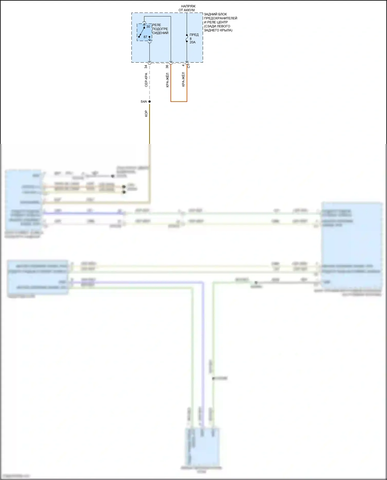 Renegade Jeep I рестайлинг (2018-2024): Электросхема рулевого колеса с подогревом 