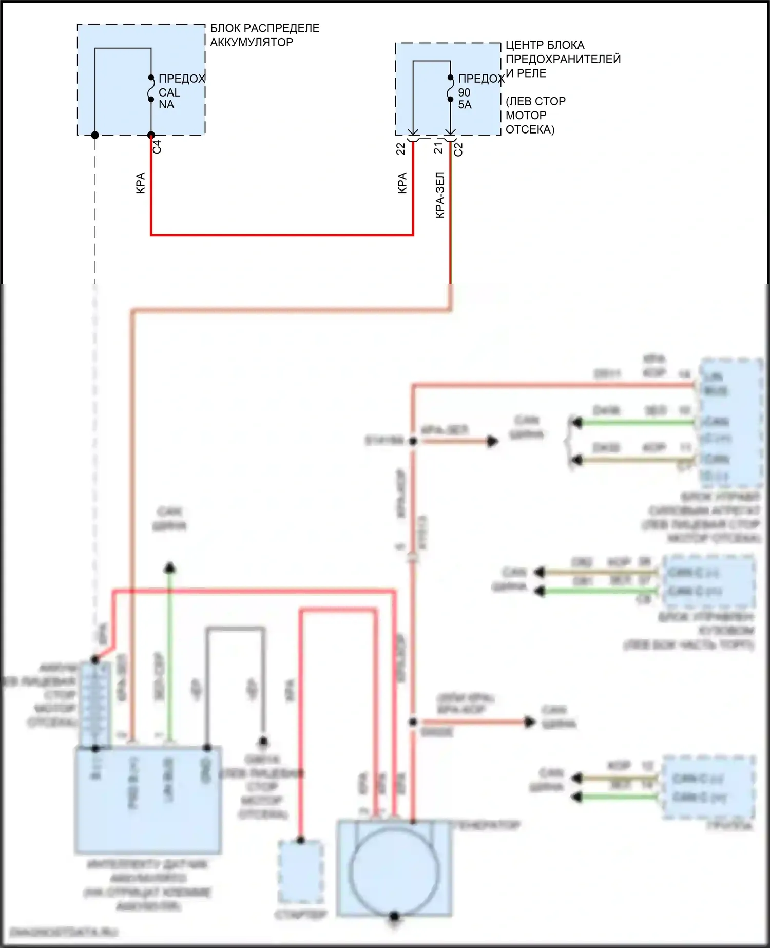 Renegade Jeep I рестайлинг (2018-2024): 1,3л турбо, электросхема генератора 