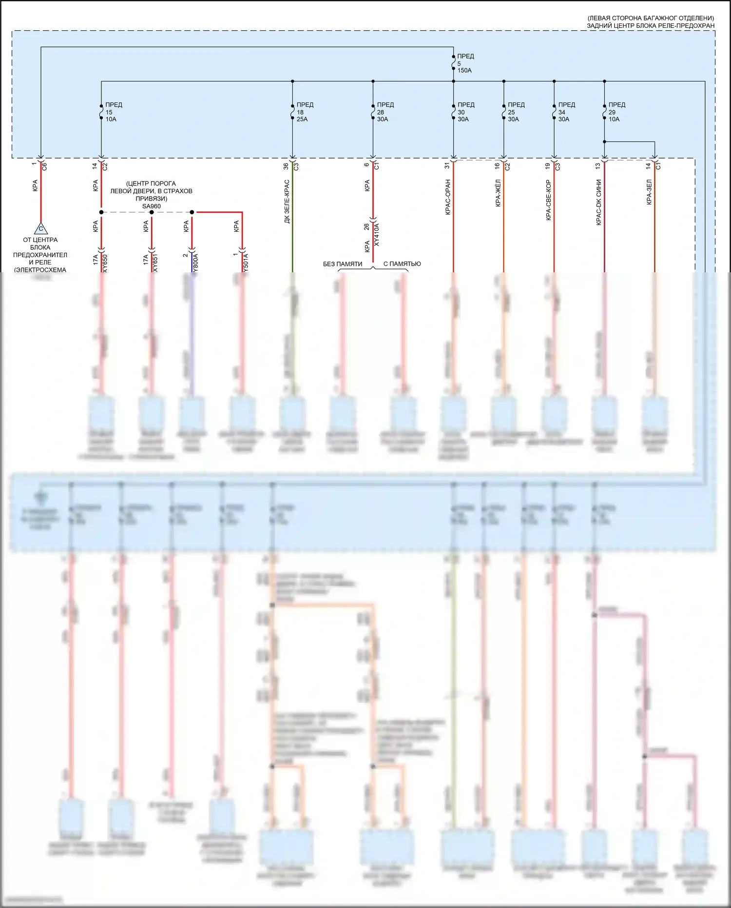 Wagoneer Jeep WS (2021-2024): Электросхема блока предохранителей реле (4 из 8) 
