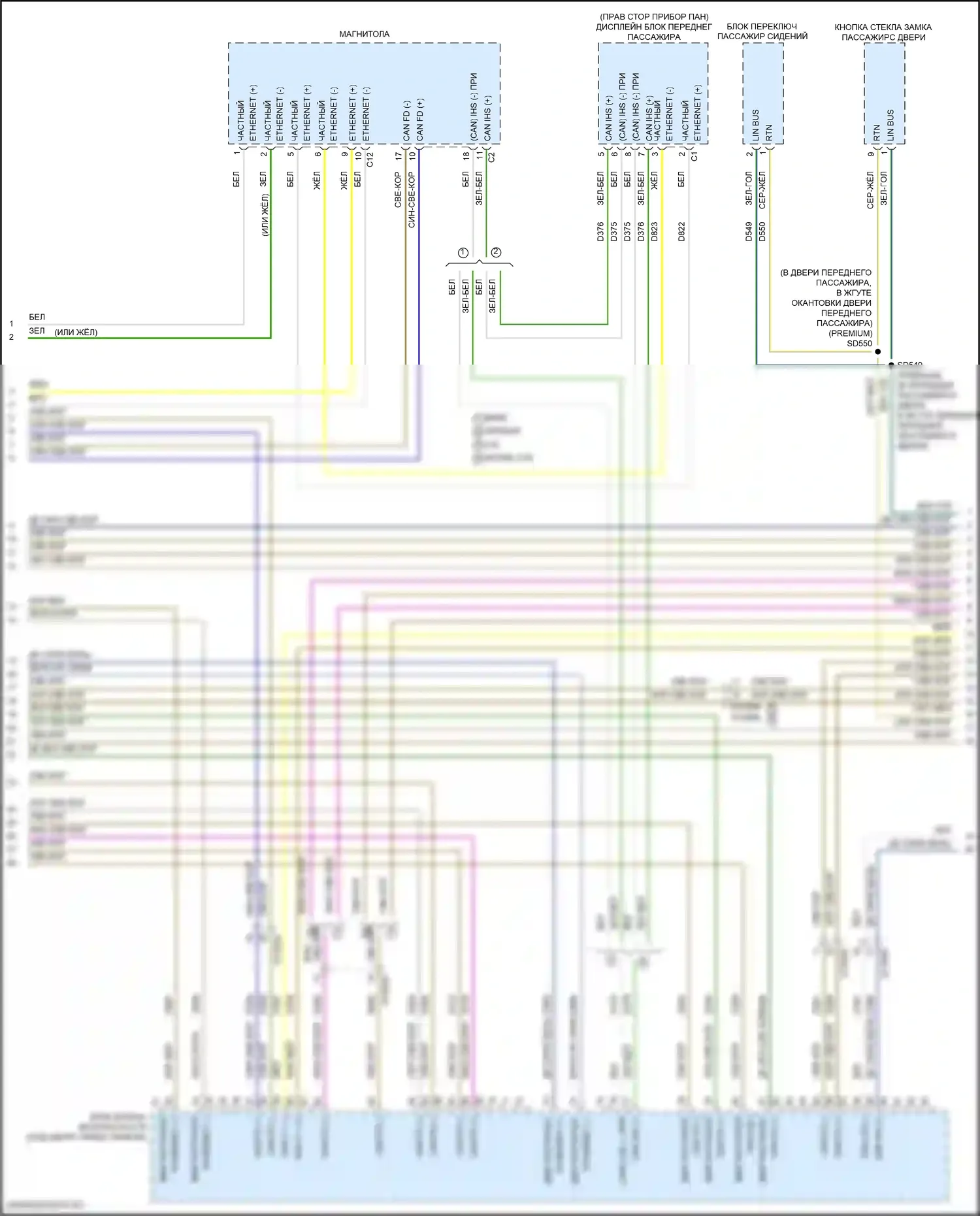 Wagoneer Jeep WS (2021-2024): Can шина электросхема (4 из 11) 