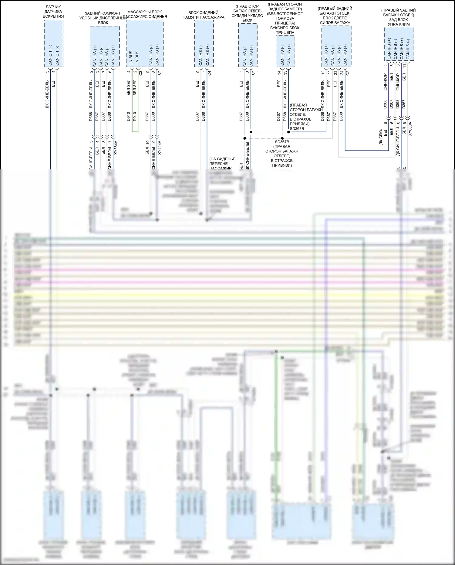 Wagoneer Jeep WS (2021-2024): Can шина электросхема (5 из 11) 