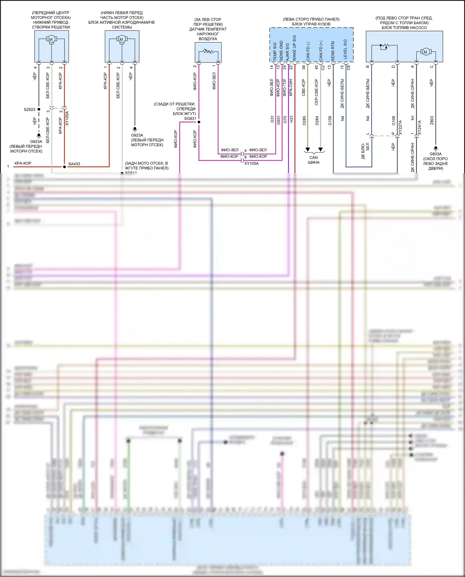 Wagoneer Jeep WS (2021-2024): Электросхема двигателя 5.7л (2 из 6) 