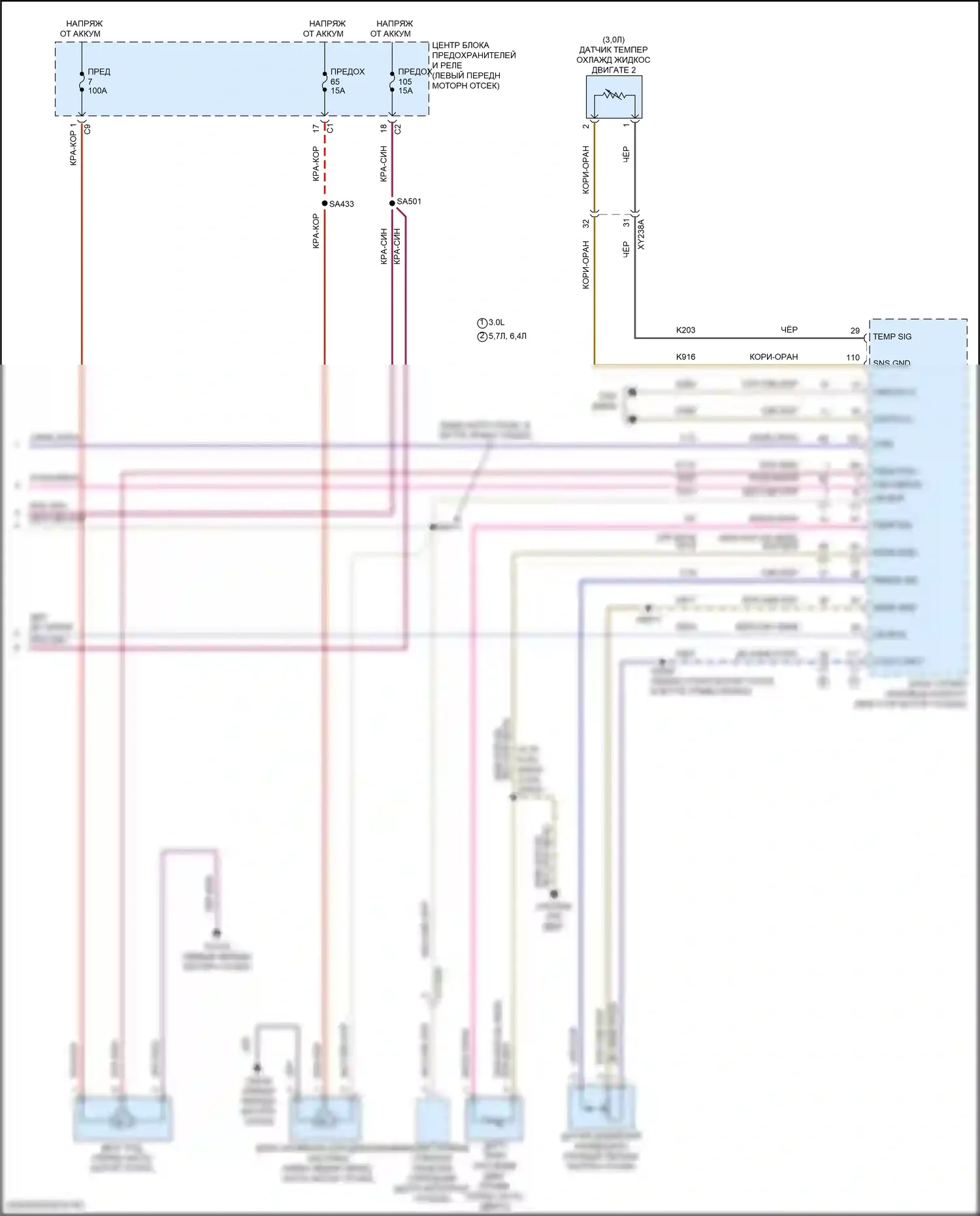 Wagoneer Jeep WS (2021-2024): Электросхема климат контроля, три зоны (5 из 5) 