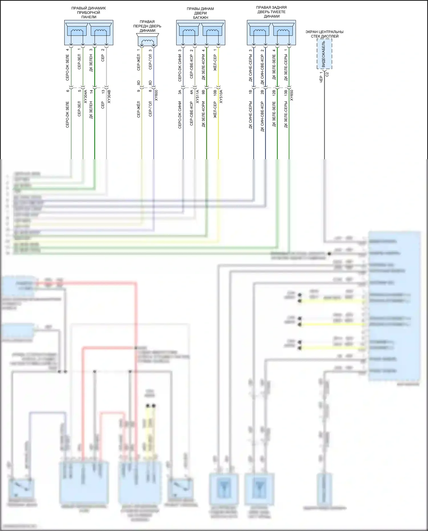 Wagoneer Jeep WS (2021-2024): Электросхема магнитолы, премиум 4 (5 из 5) 