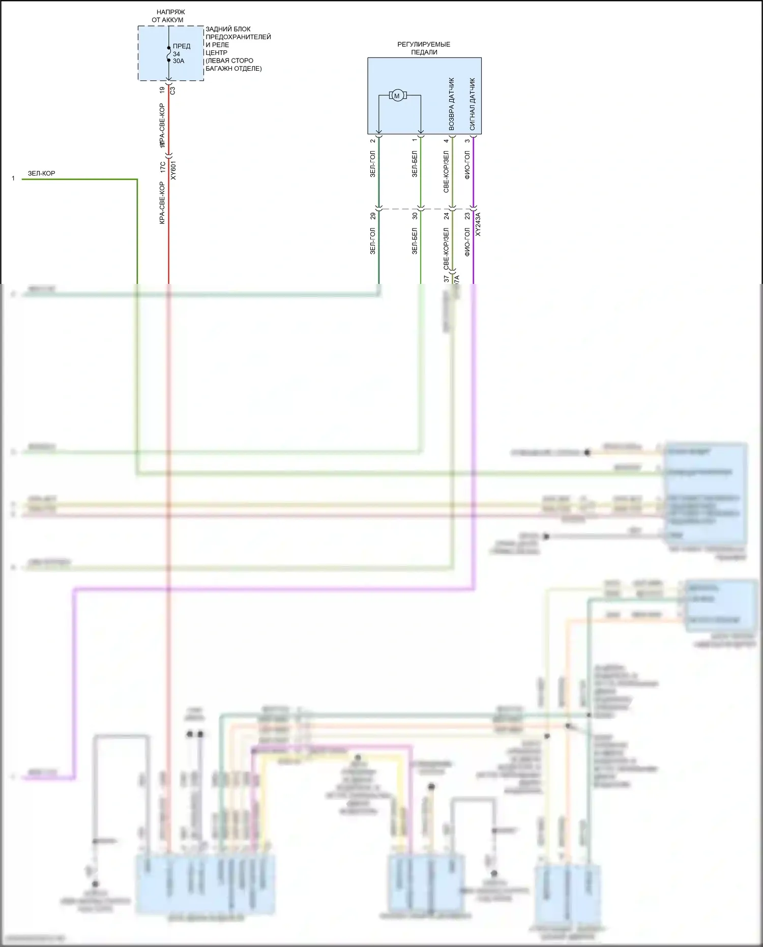 Wagoneer Jeep WS (2021-2024): Электросхема сиденья памяти водителя (3 из 3) 