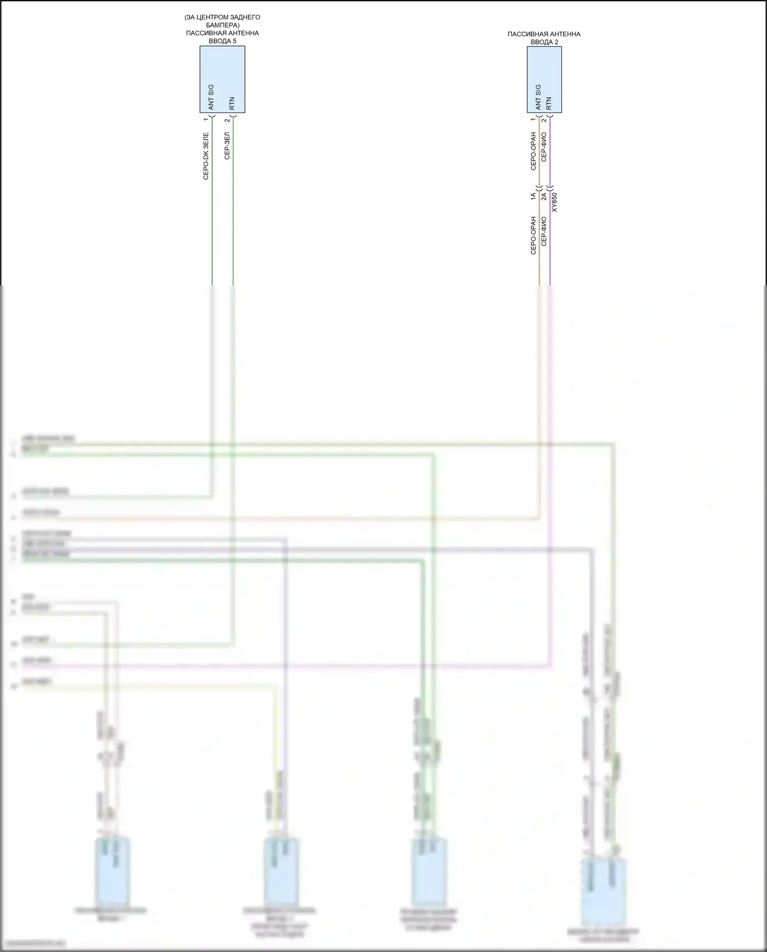Wagoneer Jeep WS (2021-2024): Пассивная сигнализации электросхема (2 из 2) 