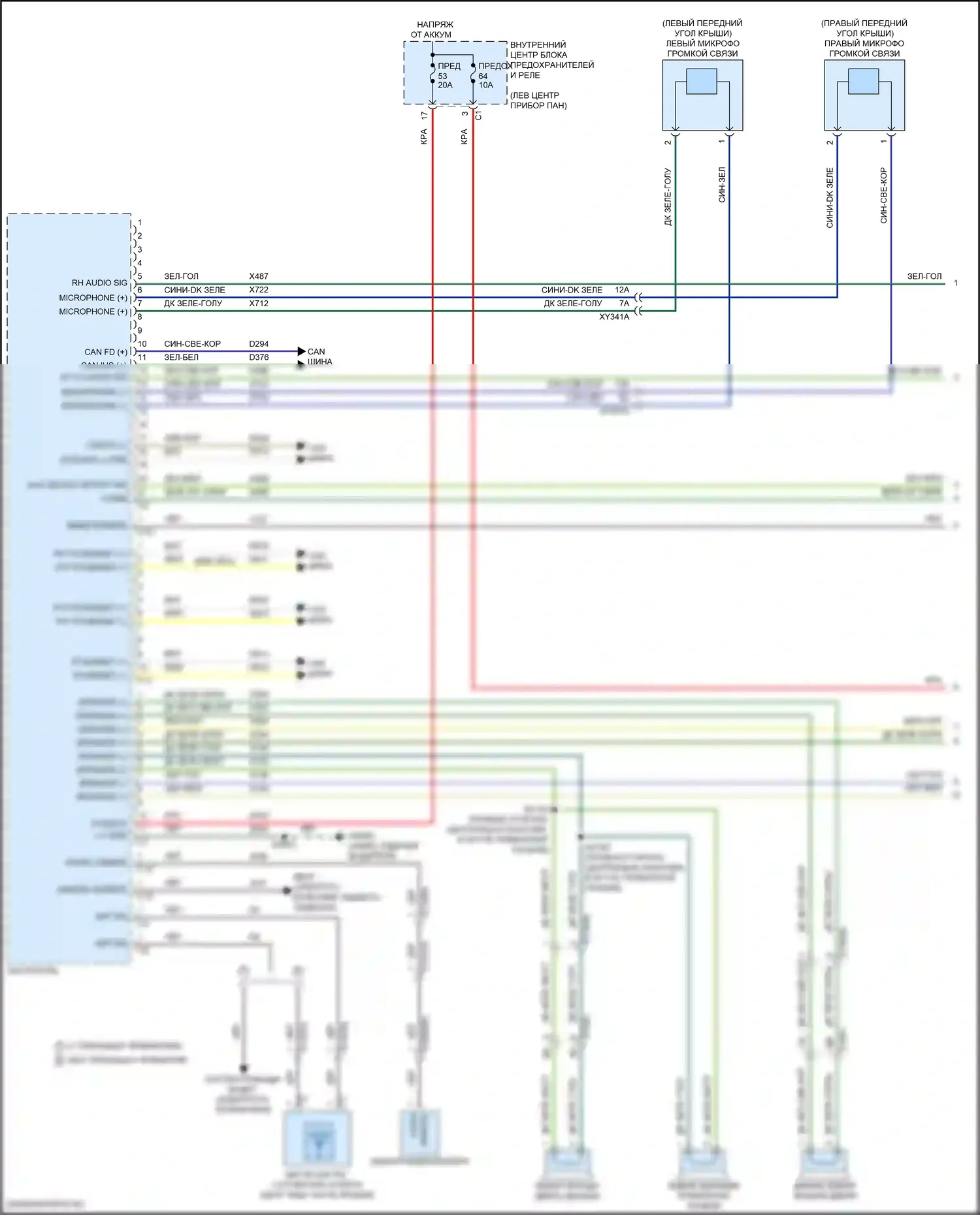 Wagoneer Jeep WS (2021-2024): Электросхема навигации, базовая (1 из 4) 