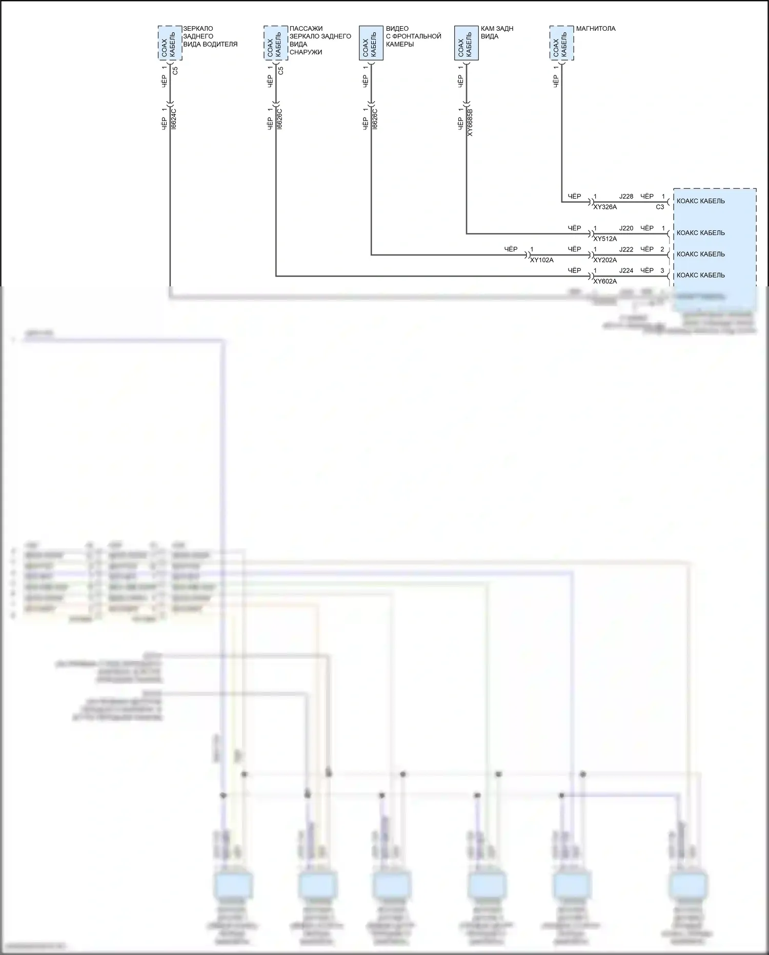 Wagoneer Jeep WS (2021-2024): Электросхема парктроника, премиум (2 из 2) 