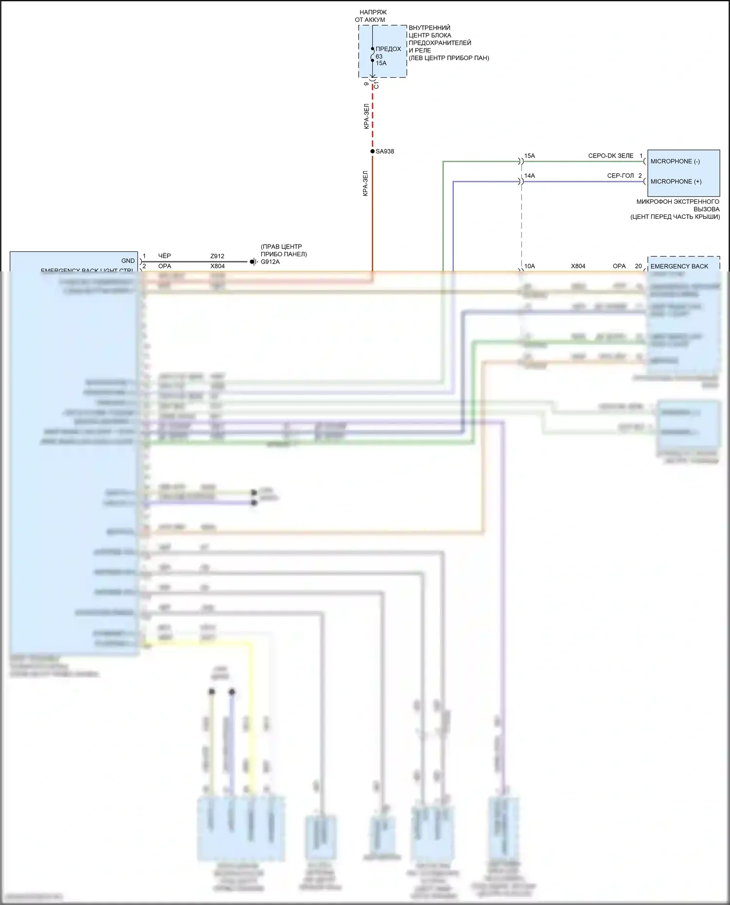 Wagoneer Jeep WS (2021-2024): Электросхема телематики 