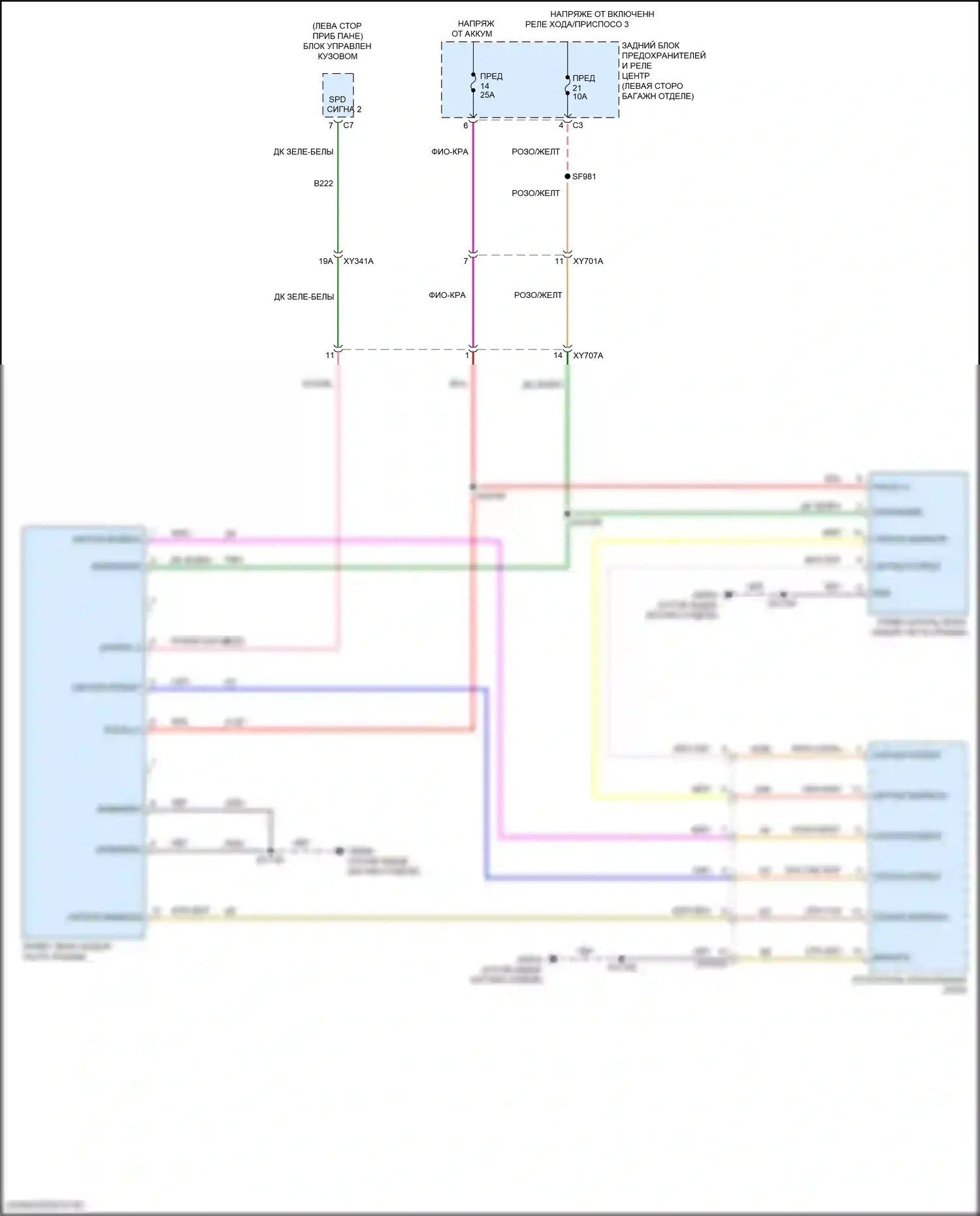 Wagoneer Jeep WS (2021-2024): Электросхема складной крыши/люка 
