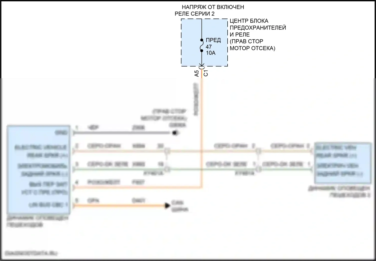 Wrangler Jeep IV (2018-2024): Электросхема активных управление кузовом и подвеской 