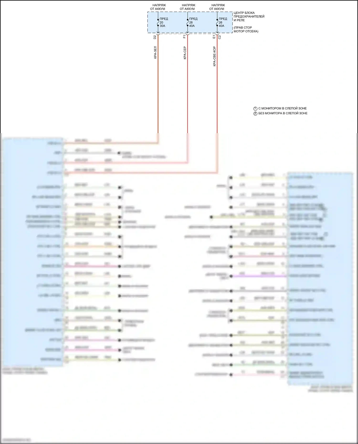Wrangler Jeep IV (2018-2024): Электросхема блоков управления кузовом (1 из 2) 