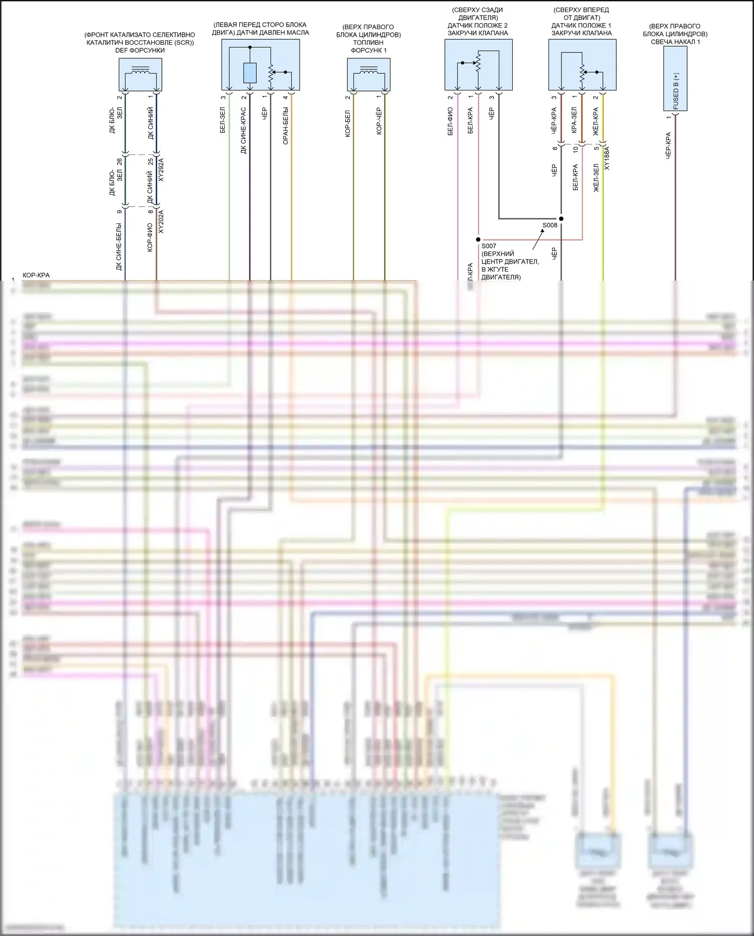 Wrangler Jeep IV (2018-2024): Электросхема двигателя 3.0л турбодизеля (9 из 10) 