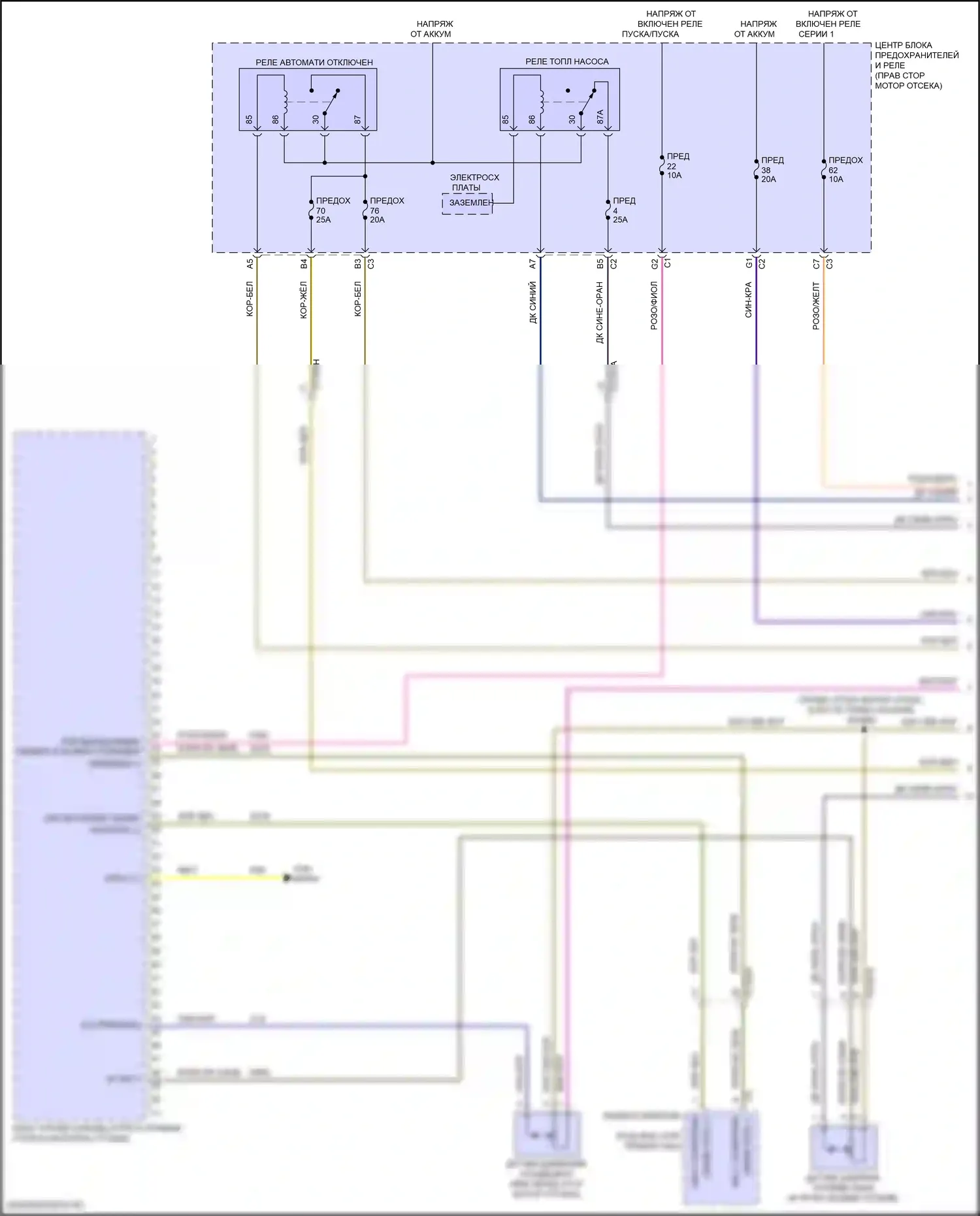 Wrangler Jeep IV (2018-2024): Электросхема двигателя 6.4l (1 из 6) 